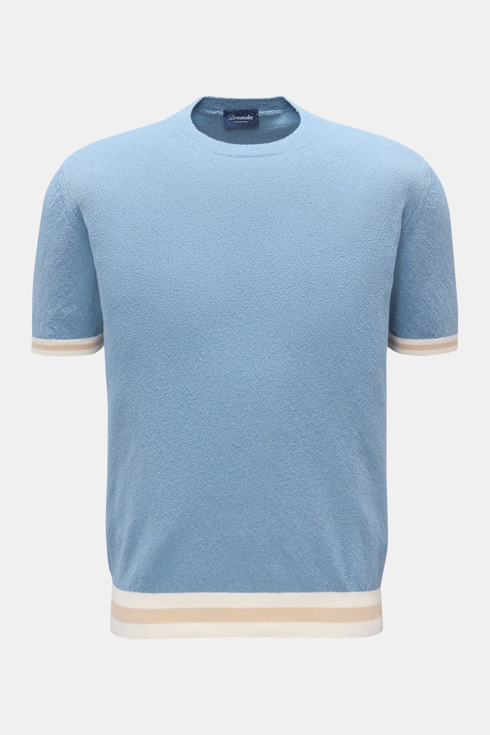 Drumohr Kurzarmpullover rauchblau