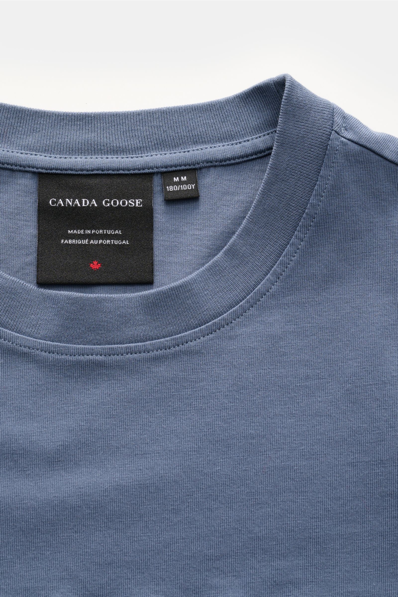 CANADA GOOSE crew neck T-shirt 'Emersen' grey-blue | BRAUN