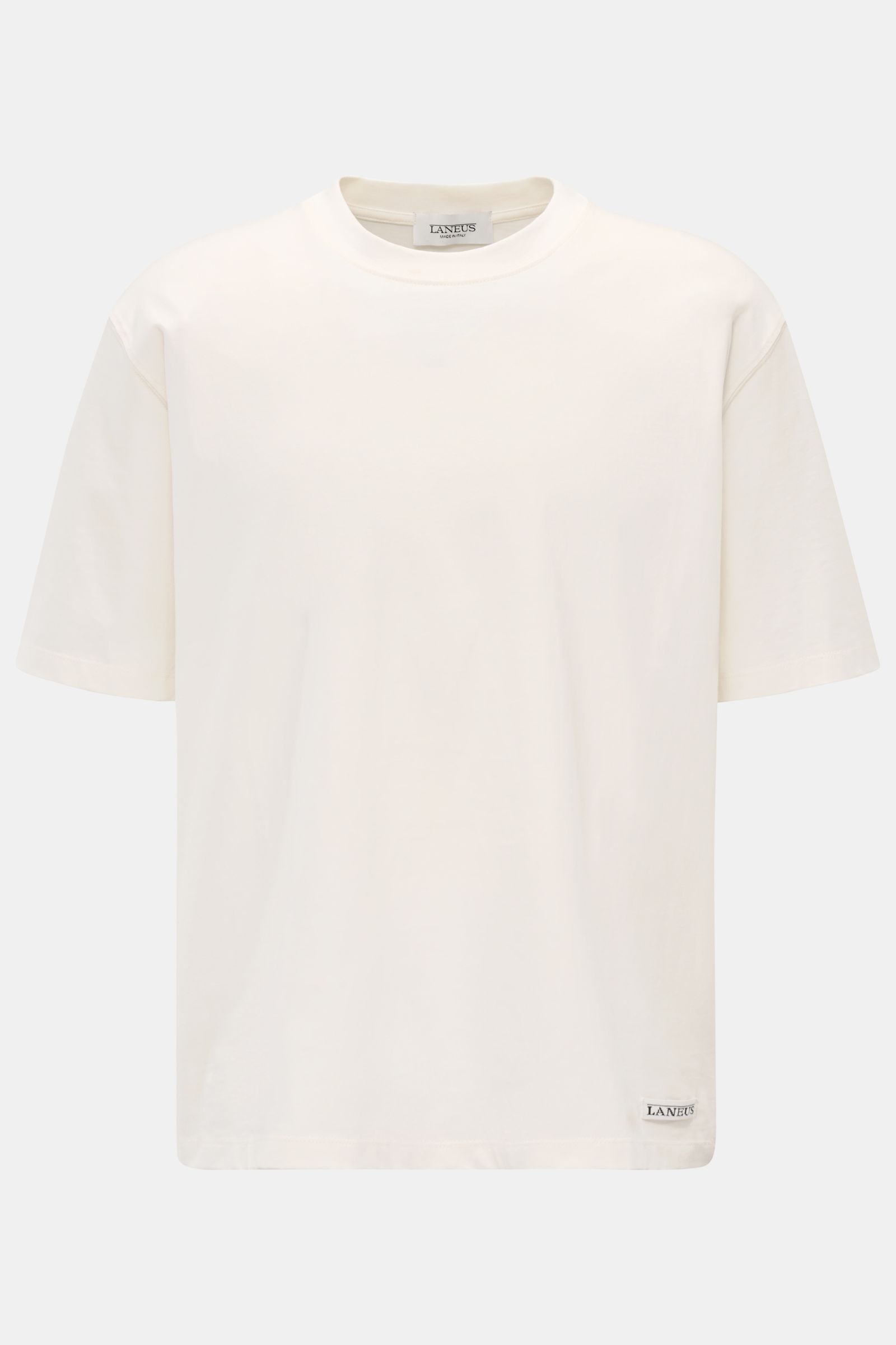 Laneus Rundhals-T-Shirt offwhite