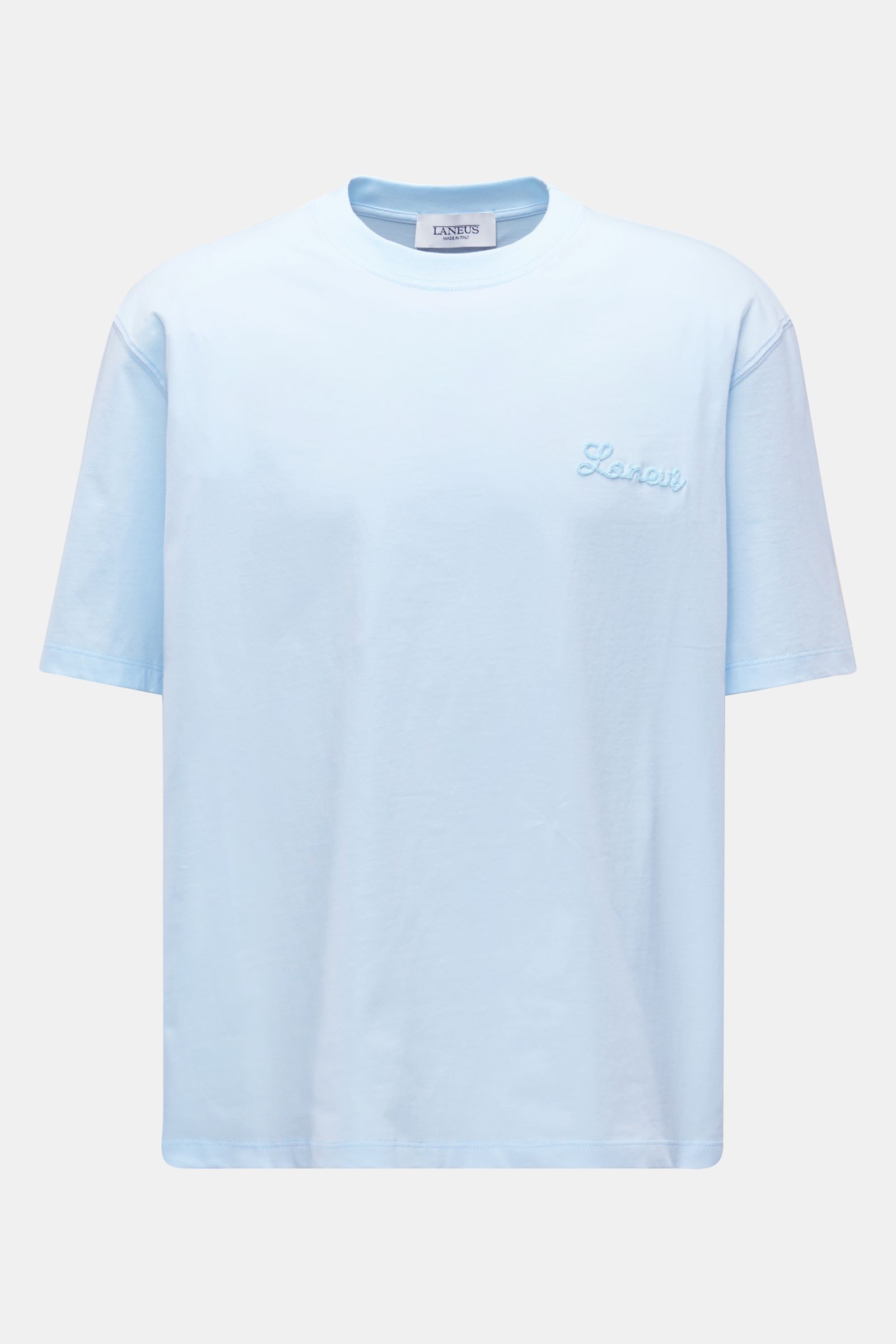 Laneus Crew neck T-shirt pastel blue