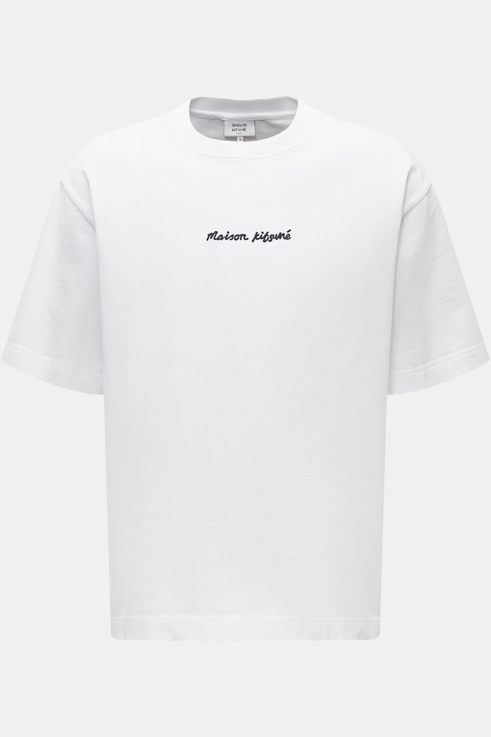 Maison Kitsuné Rundhals-T-Shirt weiß
