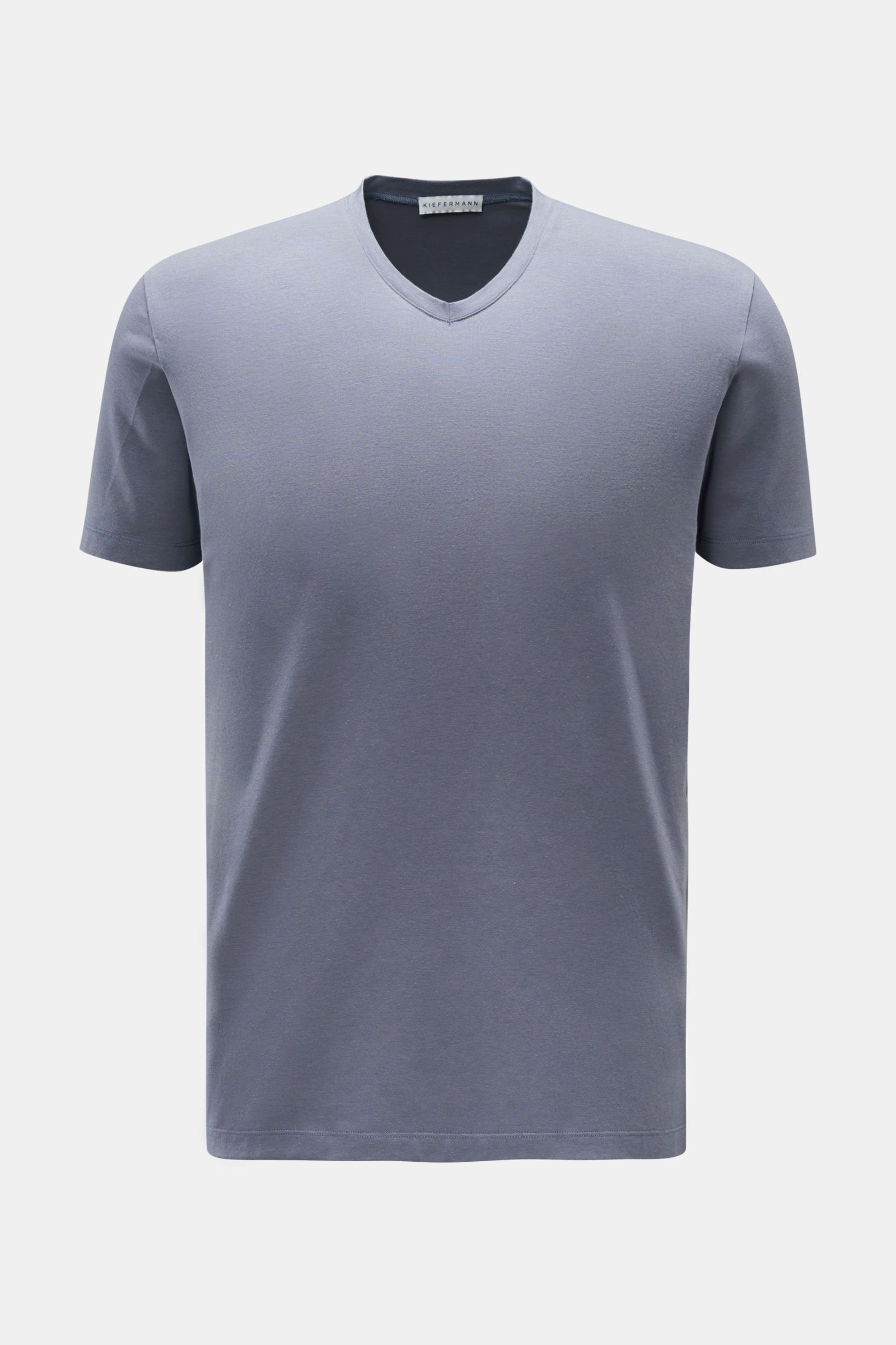Kiefermann V-neck T-shirt 'Hapes' smoky blue