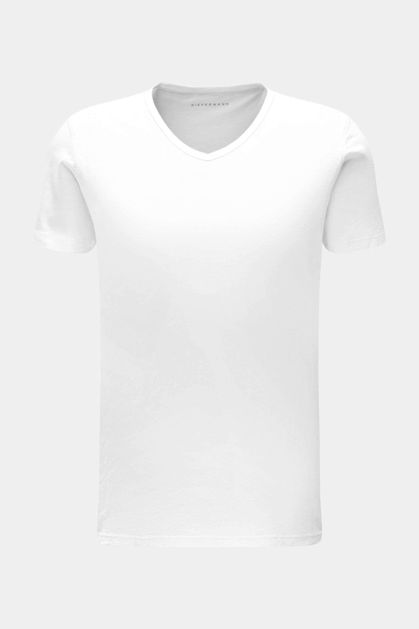Kiefermann V-neck T-shirt 'Darius' white