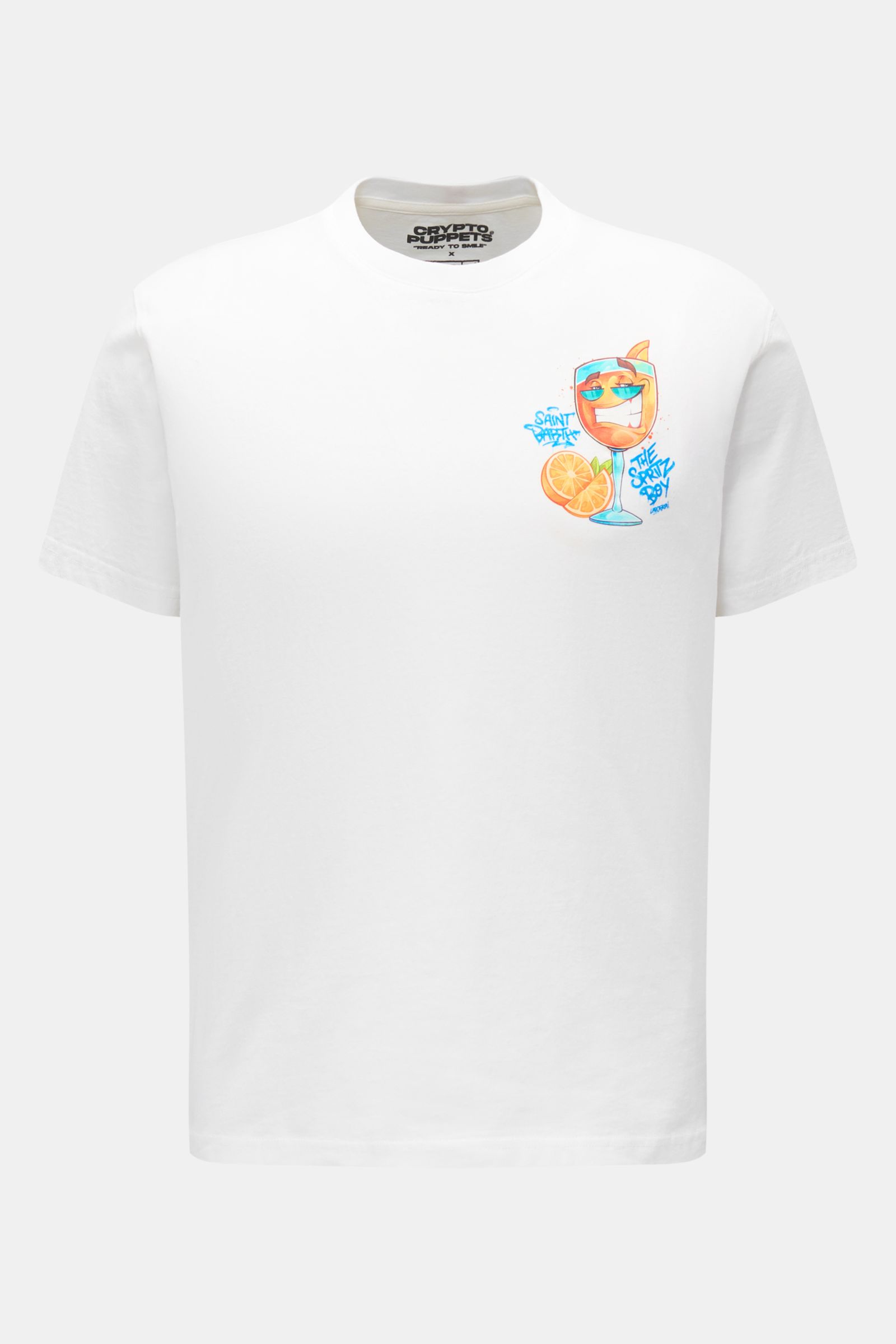 MC2 Saint Barth Rundhals-T-Shirt 'Spritz' offwhite