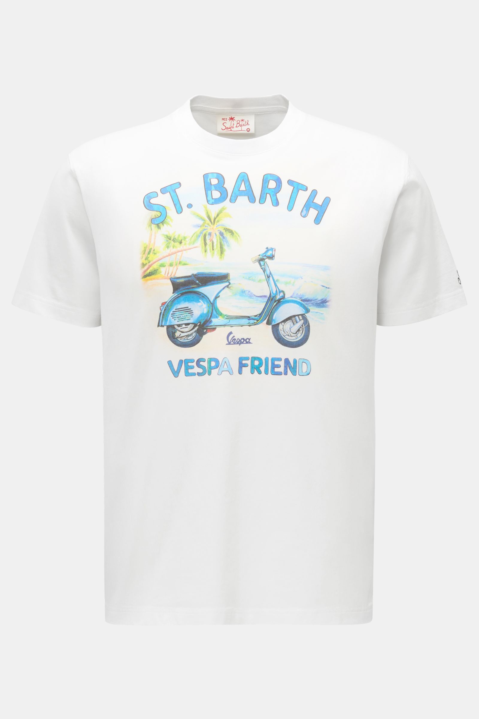 MC2 Saint Barth Rundhals-T-Shirt 'Vespa' offwhite