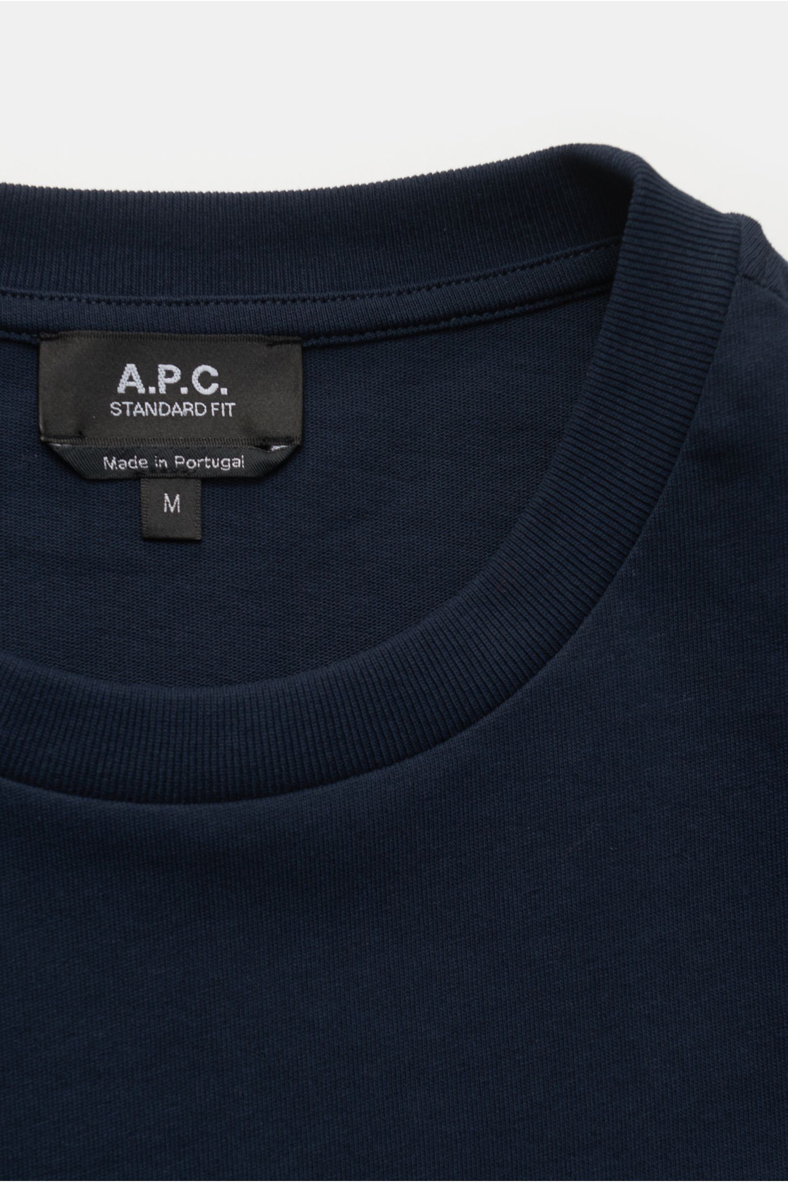 A.P.C. Rundhals-T-Shirt 'Standard Rue Madame' navy