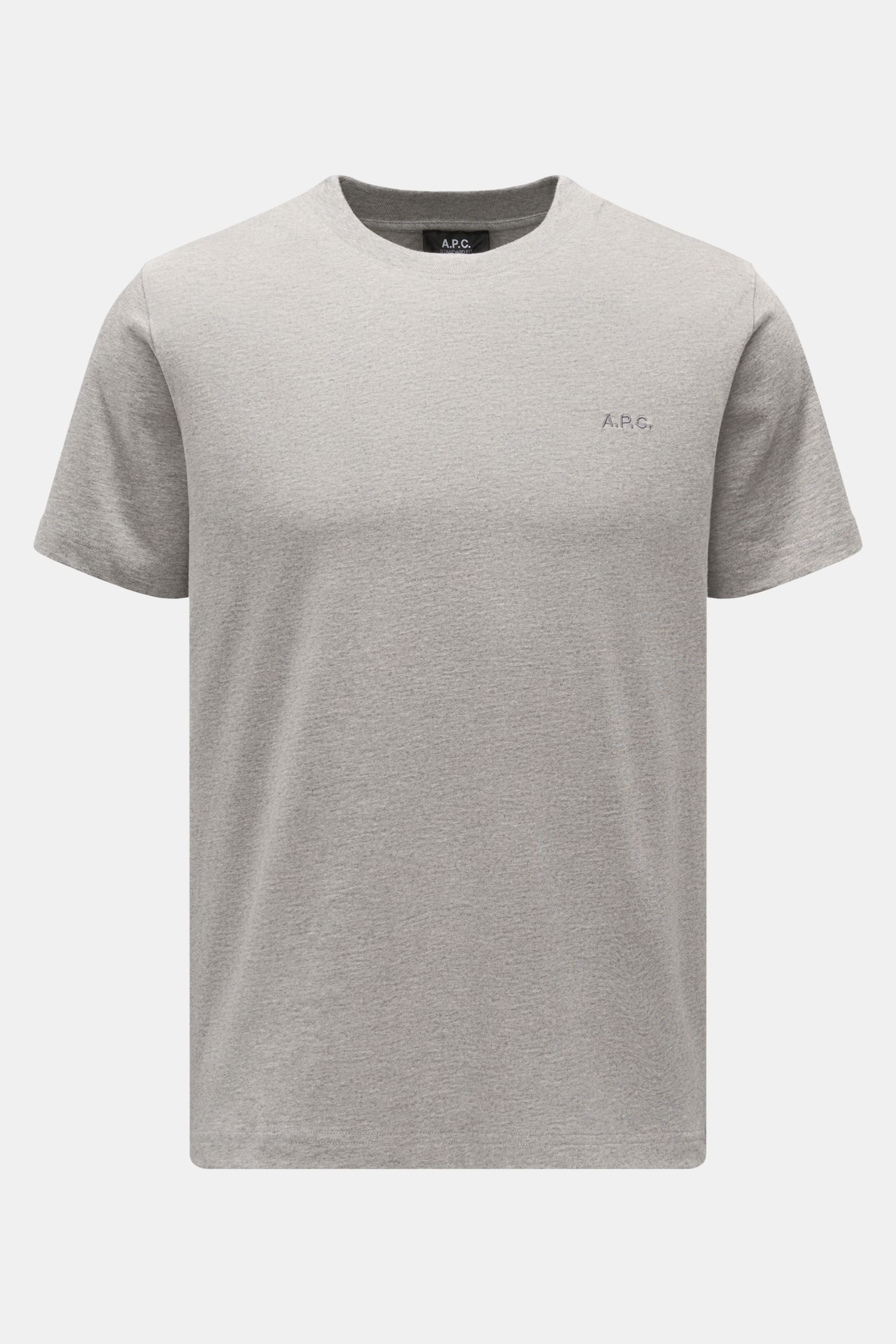 A.P.C. Crew neck T-shirt grey mottled