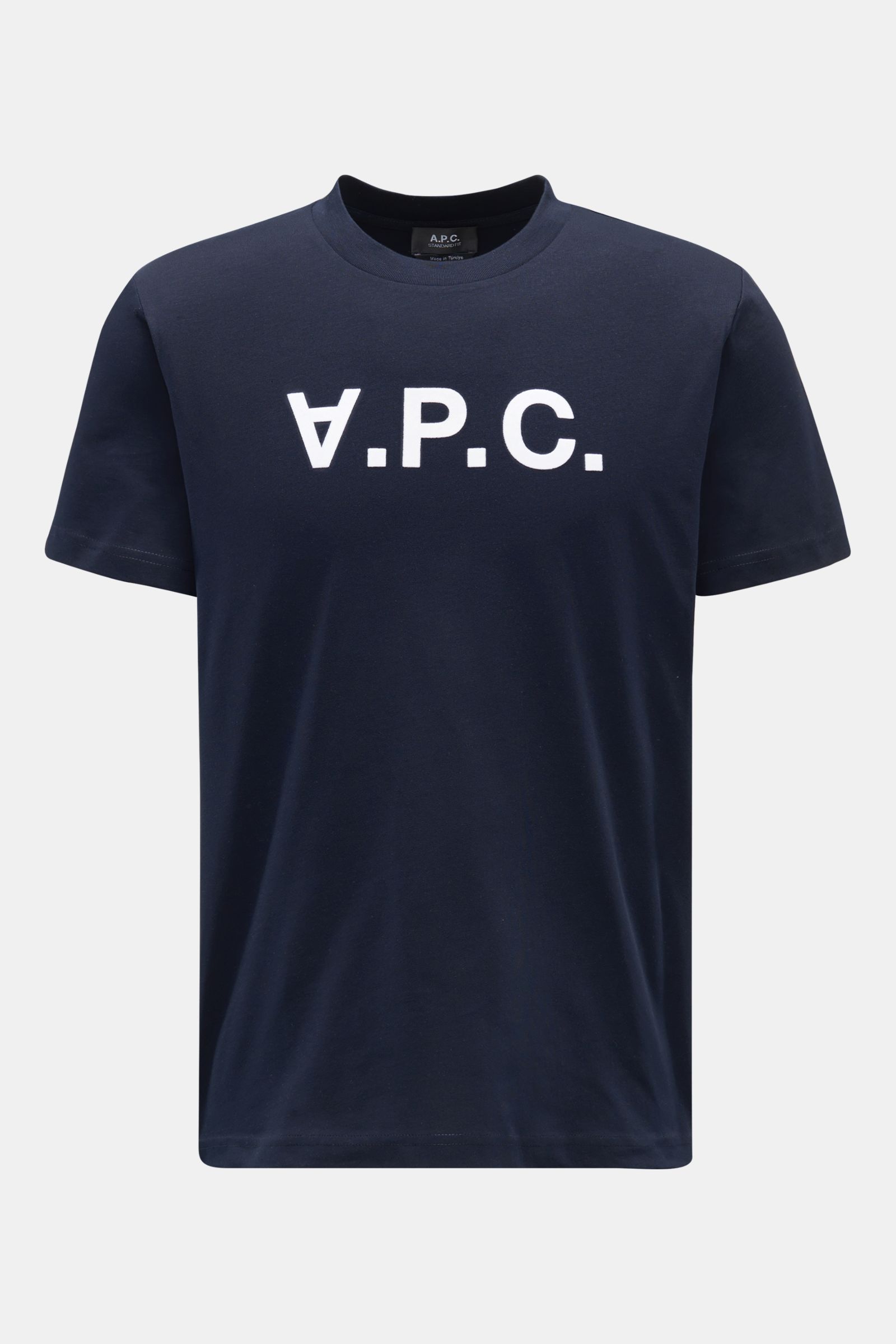 A.P.C. Rundhals-T-Shirt 'Standard Grand VPC' dark navy