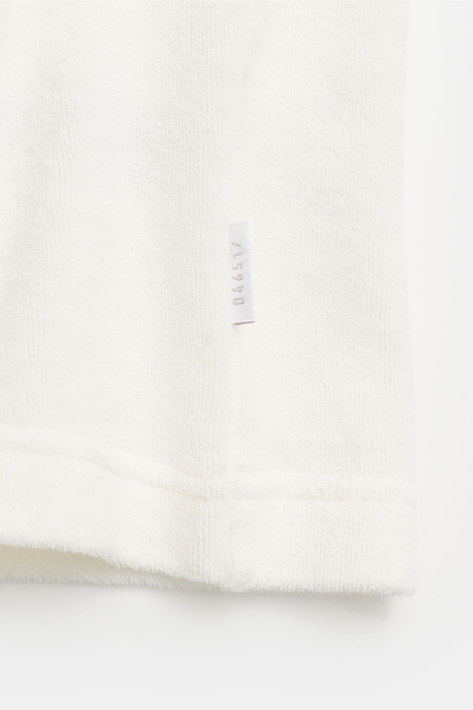 04651/ A trip in a bag Frottee T-Shirt 'Terry Tee' offwhite