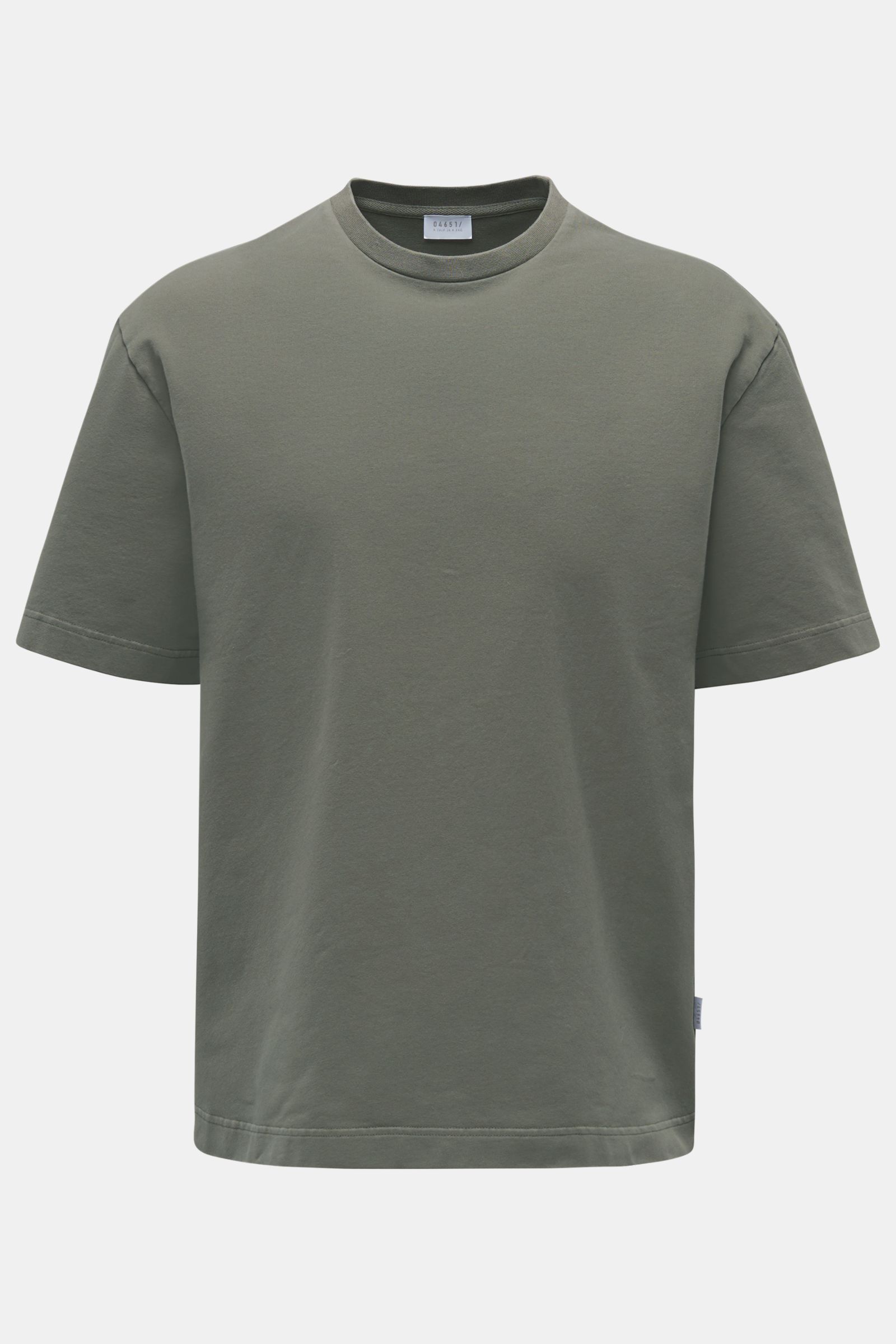 04651/ A trip in a bag Rundhals-T-Shirt 'If Tee' graugrün