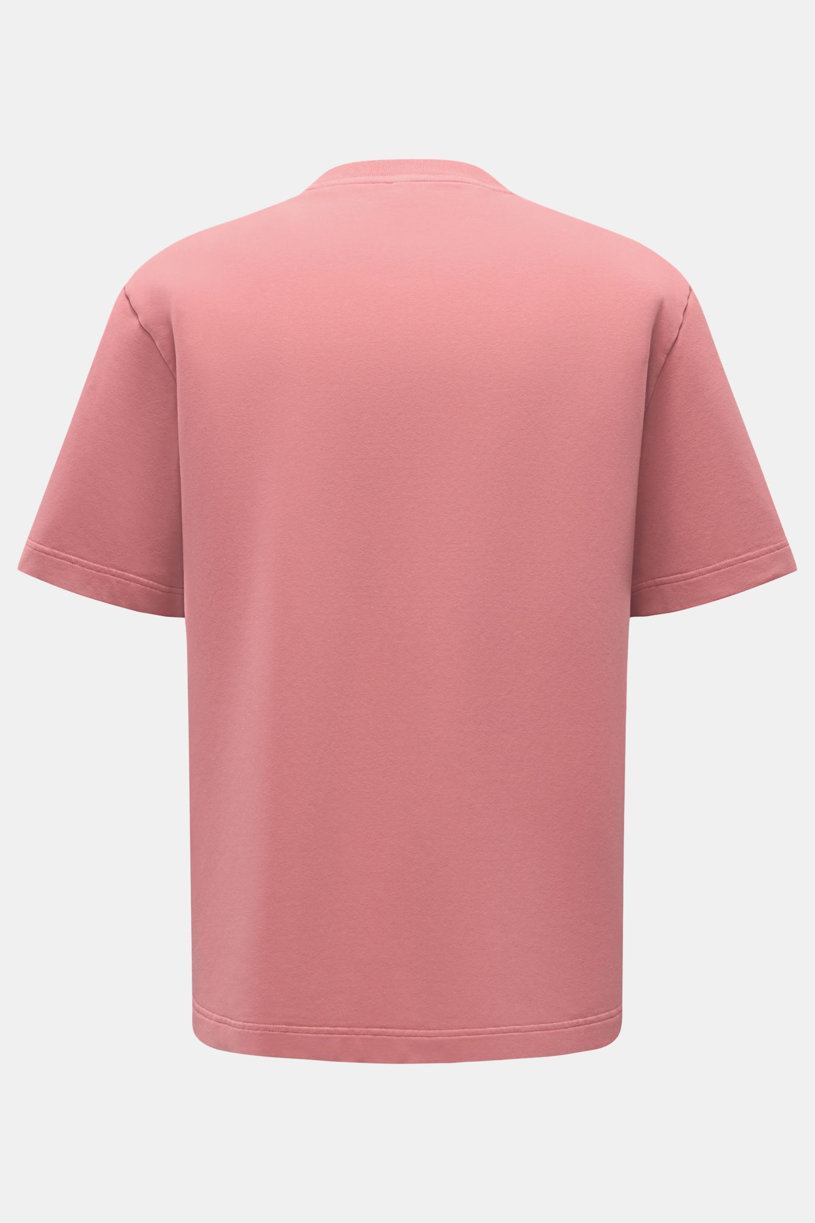 04651/ A trip in a bag Rundhals-T-Shirt 'If Tee' altrosa in Oversized Fit, elastische Baumwolle, weicher Griff, schwere Qualität, Rückansicht.