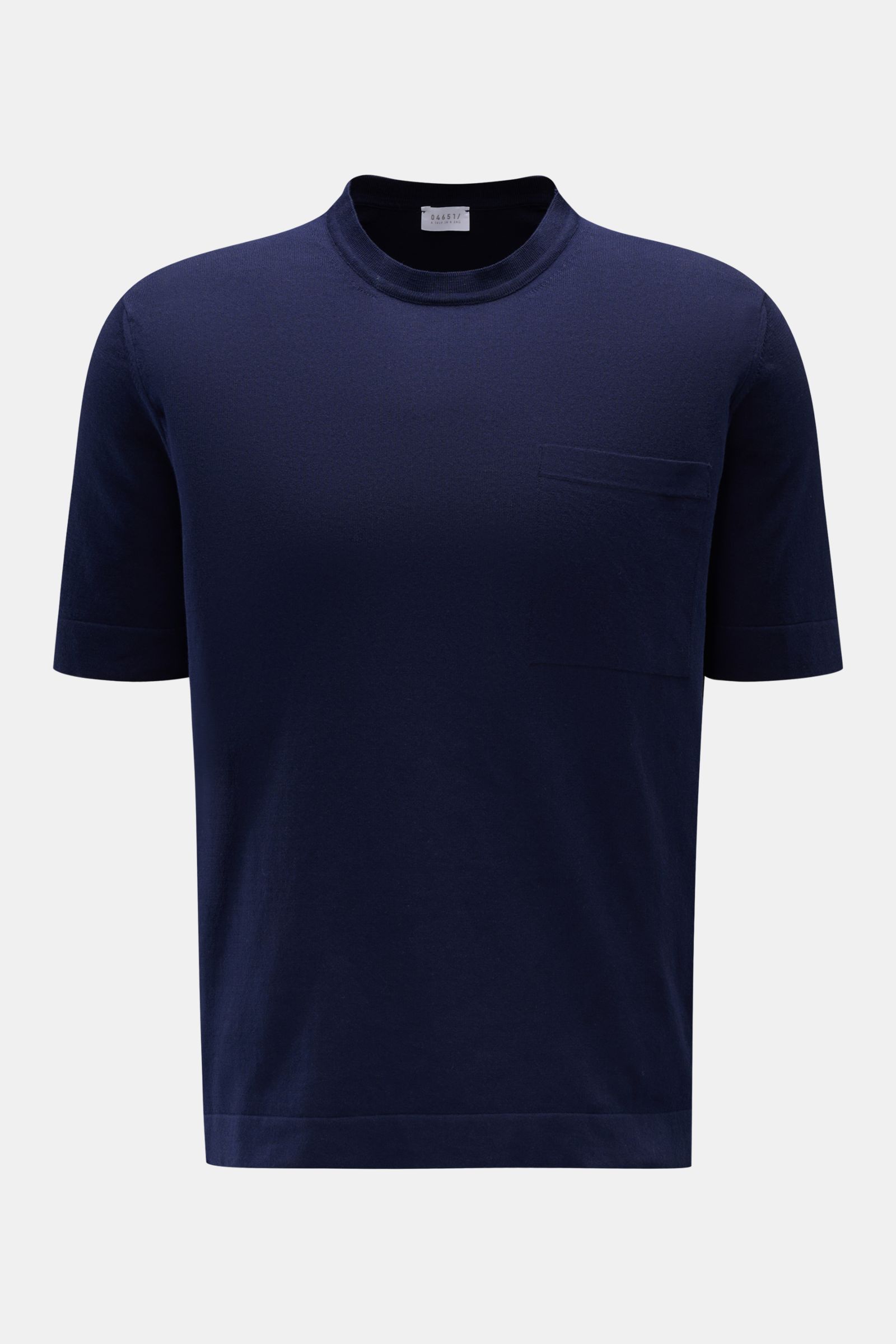 04651/ A trip in a bag Feinstrick-Kurzarmpullover 'Knitted Tee' navy