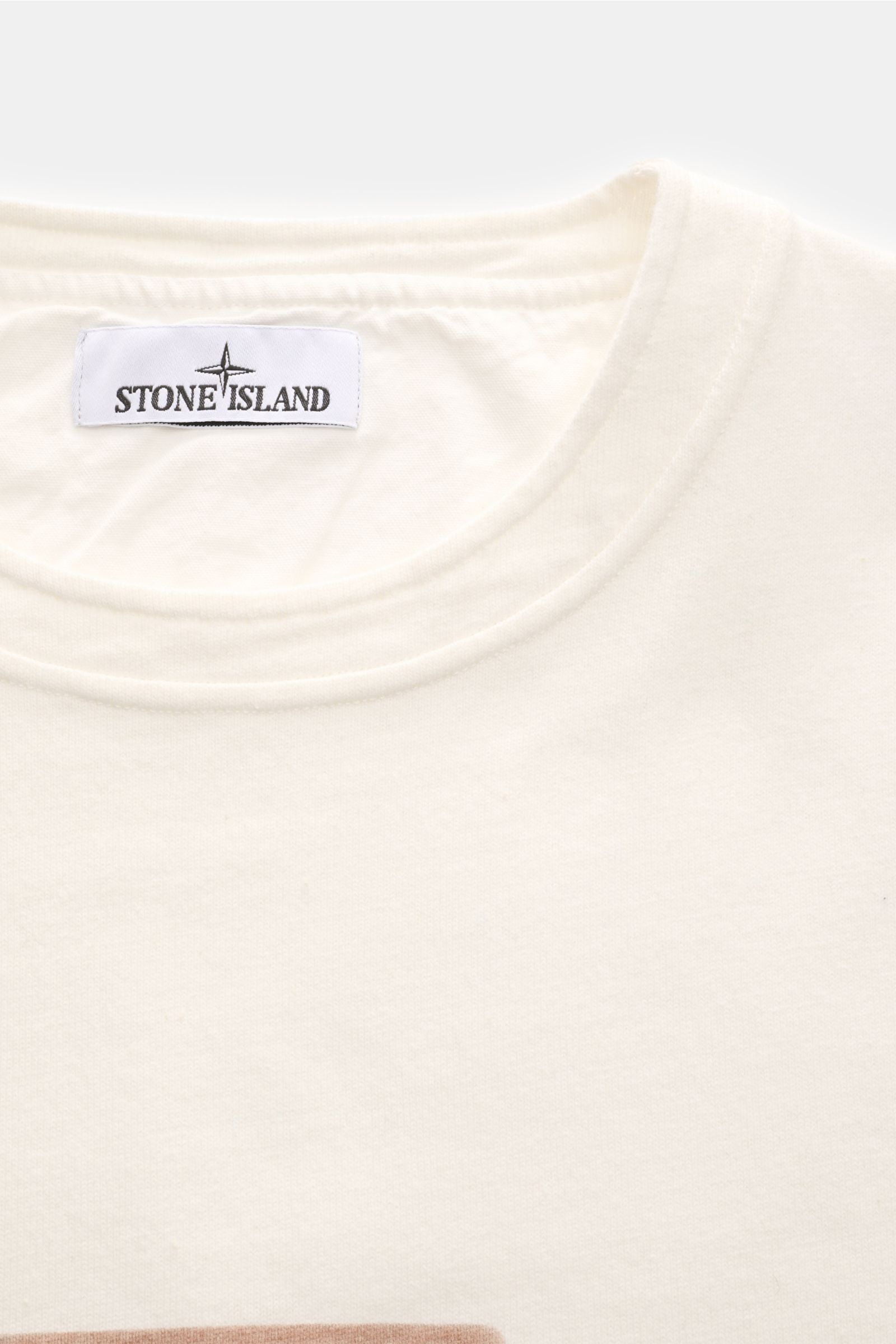 Stone Island Rundhals-T-Shirt 'Raw Beauty' creme