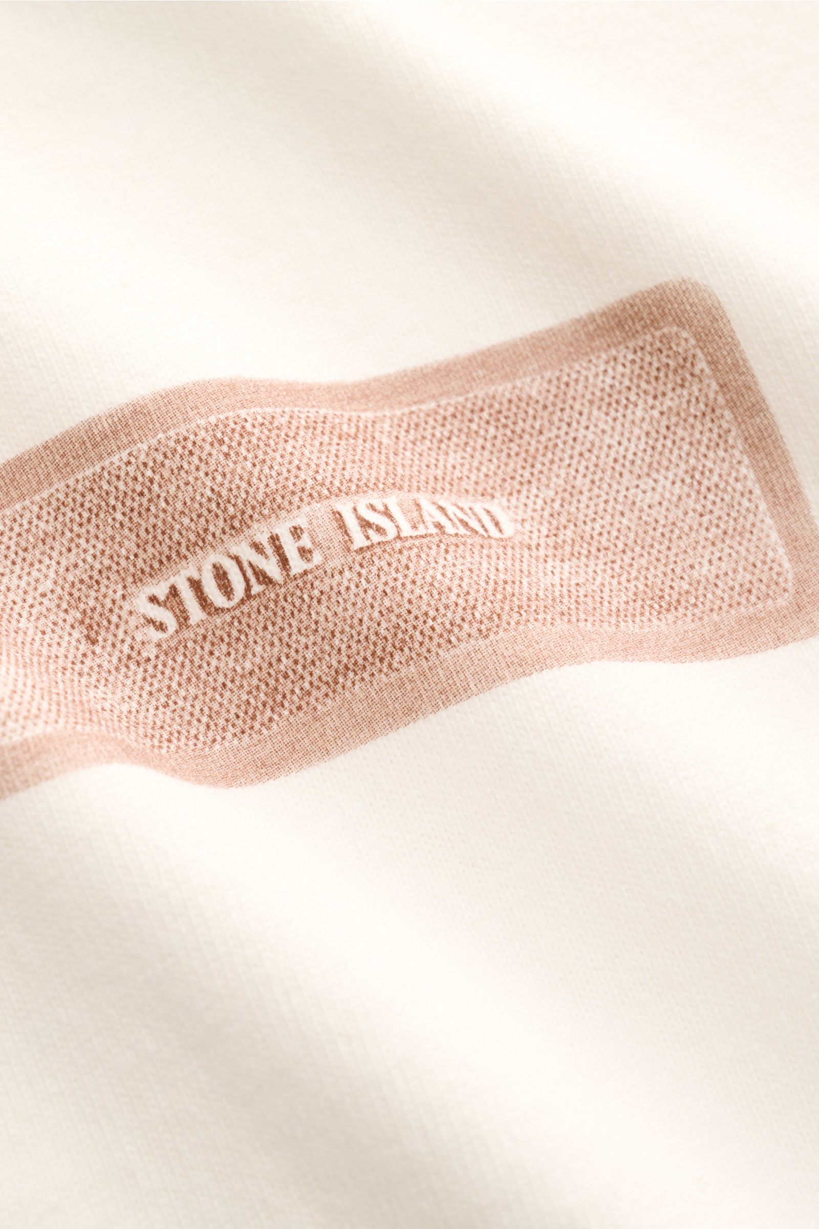 Stone Island Rundhals-T-Shirt 'Raw Beauty' creme