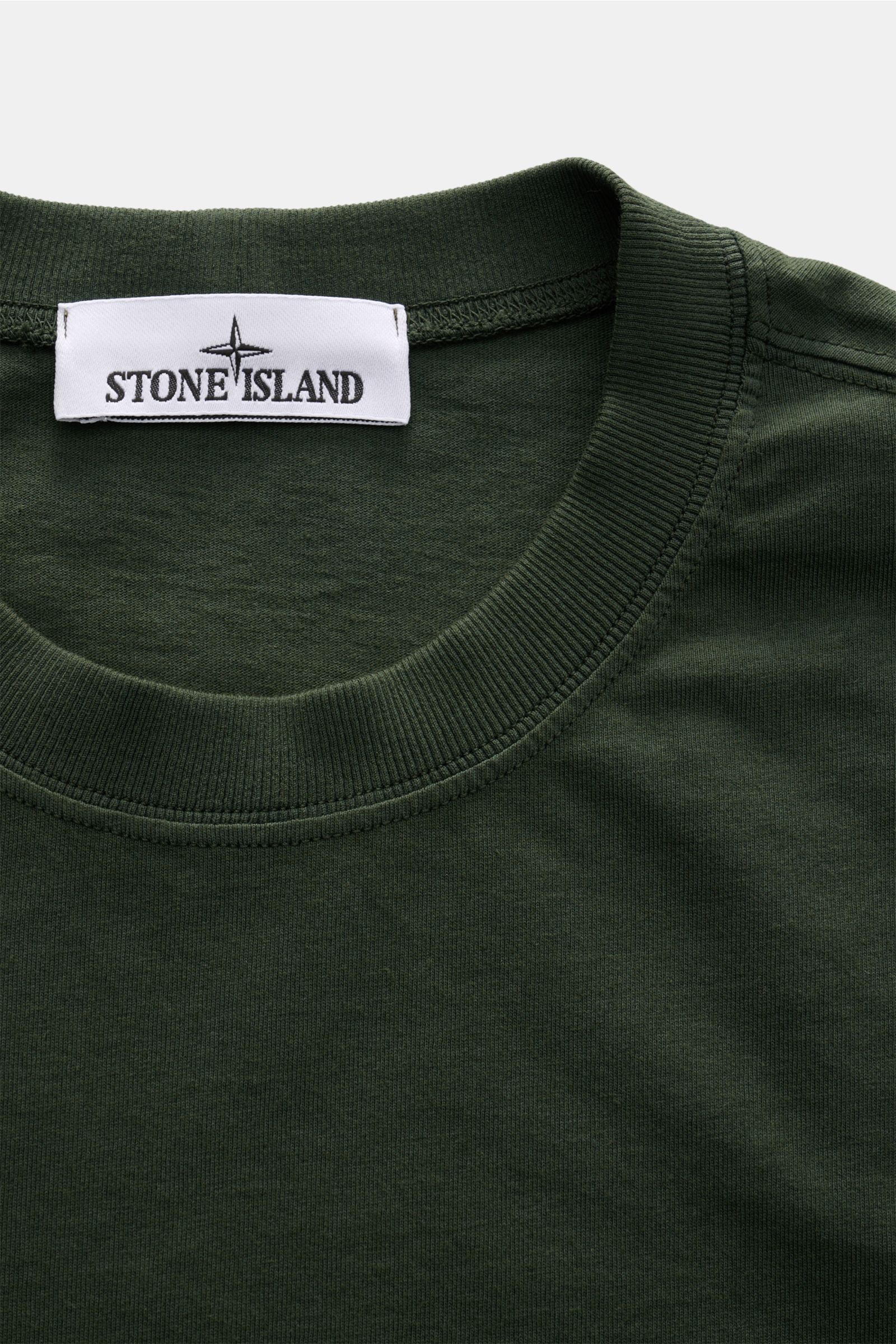 STONE ISLAND crew neck T-shirt dark green | BRAUN Hamburg