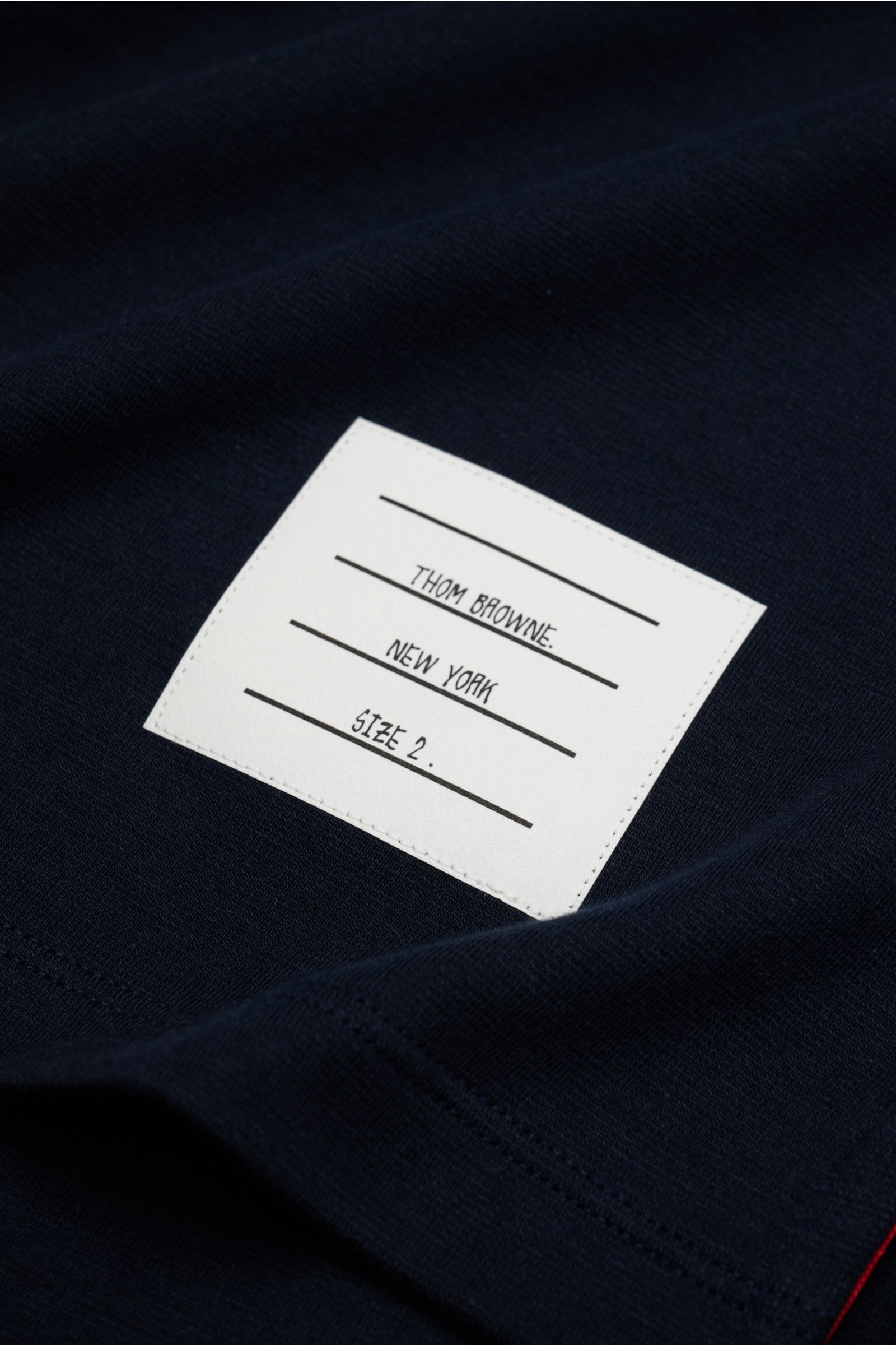THOM BROWNE crew neck T-shirt navy | BRAUN Hamburg