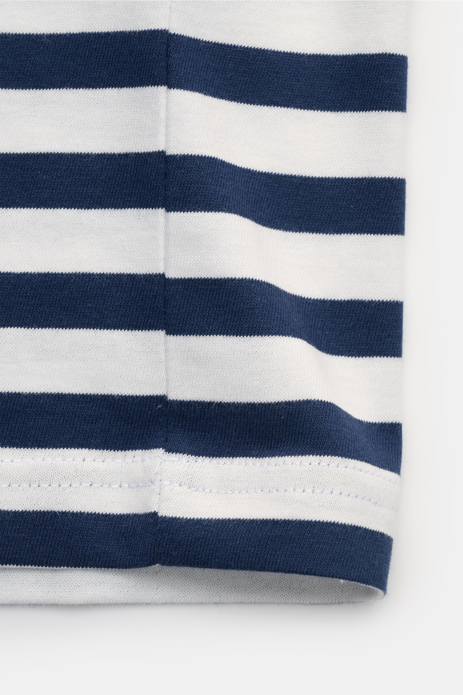 A.P.C. Rundhals-T-Shirt navy/offwhite gestreift