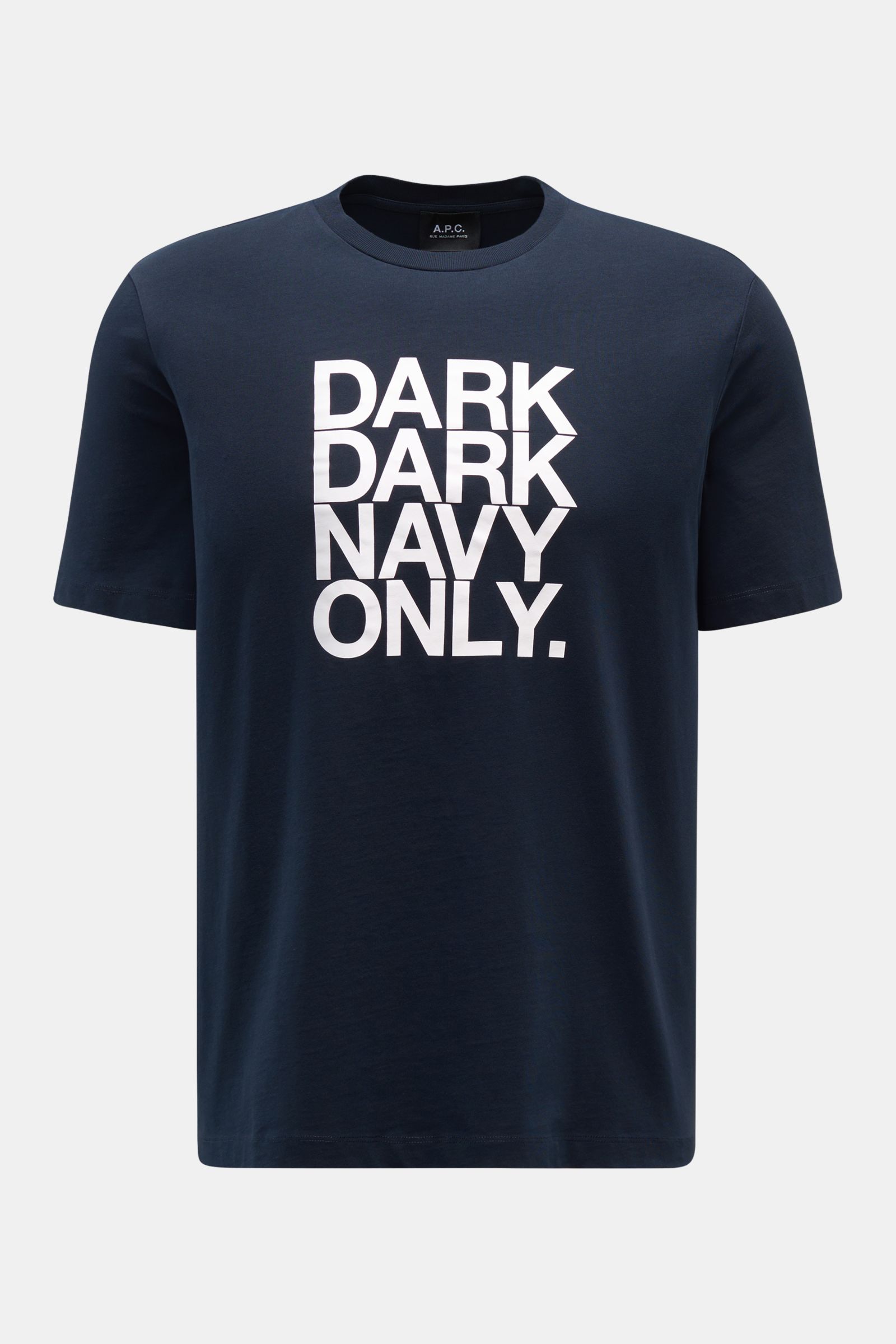 A.P.C. Rundhals-T-Shirt dark navy