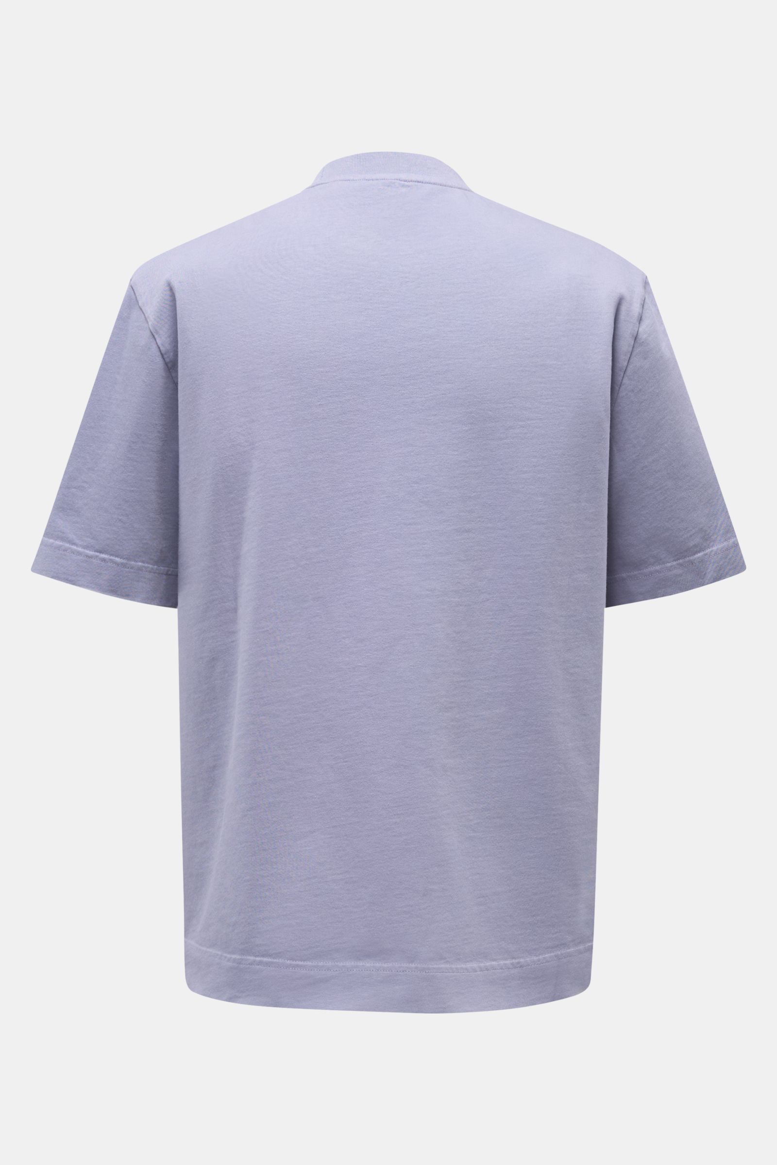 04651/ A trip in a bag Rundhals-T-Shirt lavender, Rückansicht, robustes Basic aus schwerem Baumwoll-Jersey mit kleinem Weblabel, Regular Fit.