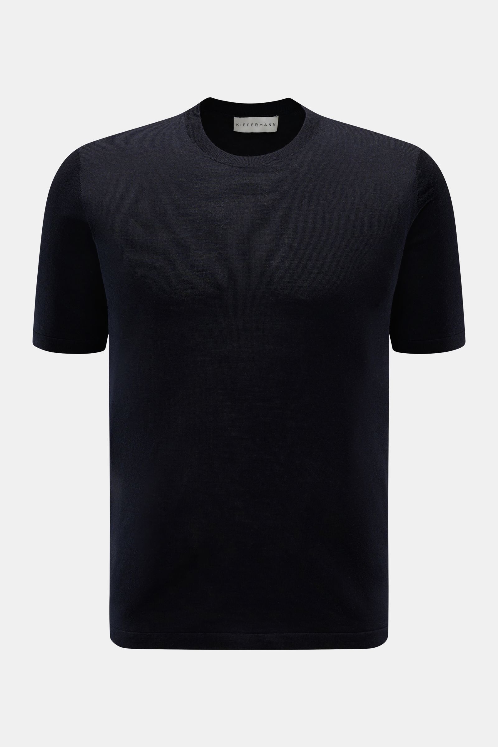 Kiefermann Merino Kurzarmpullover 'Georgs' dark navy