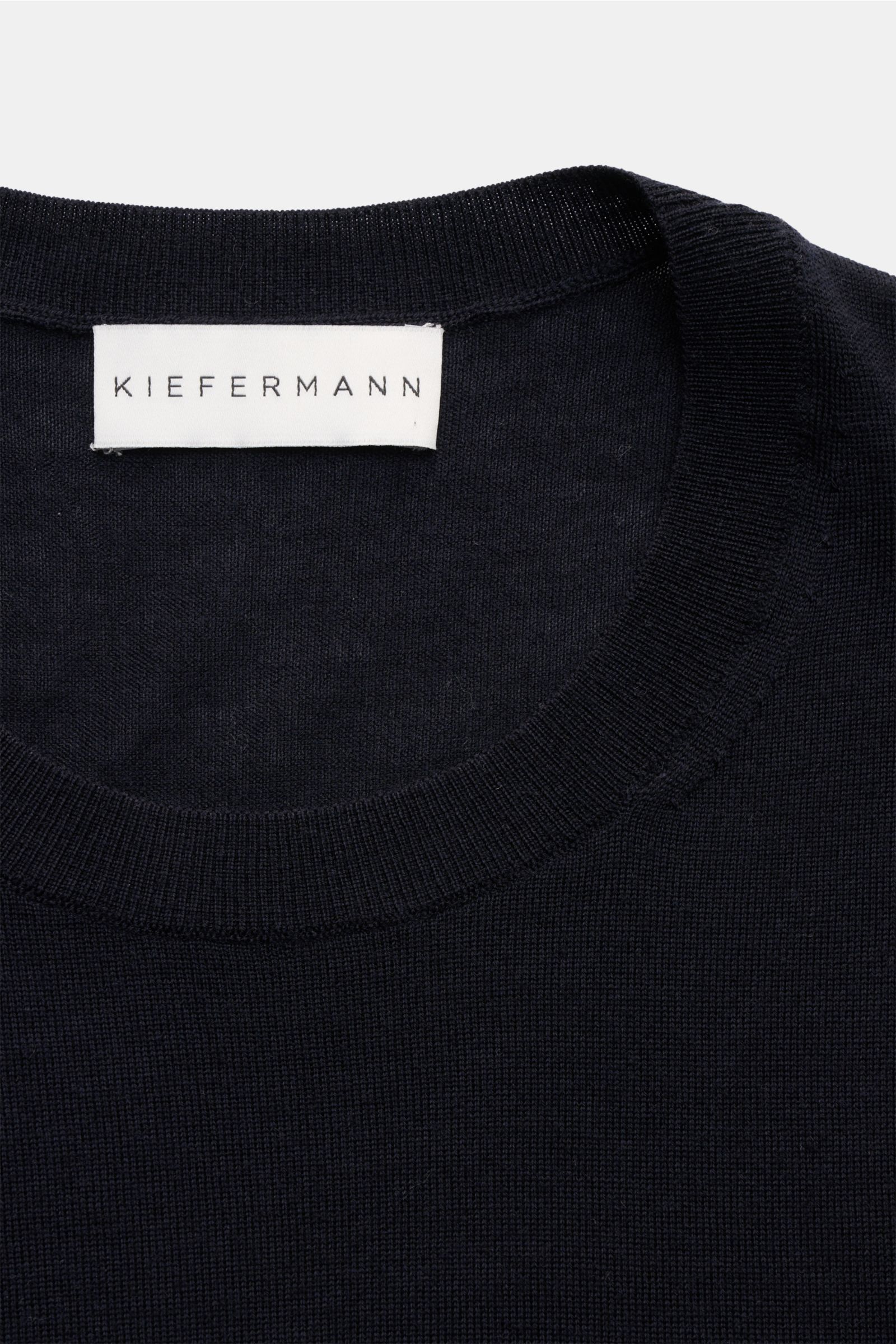Kiefermann Merino Kurzarmpullover 'Georgs' dark navy