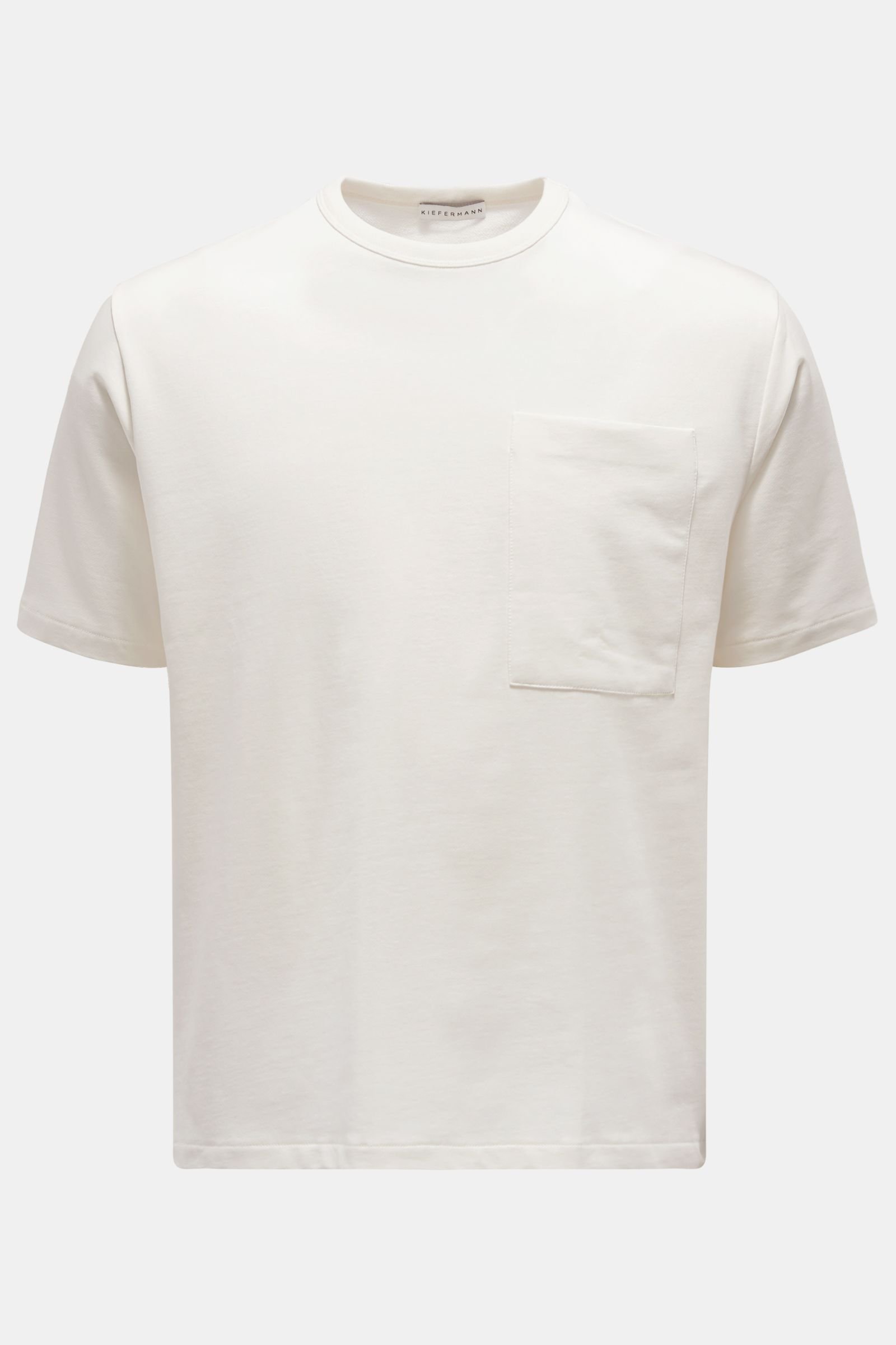 Rundhals-T-Shirt 'Malte' offwhite