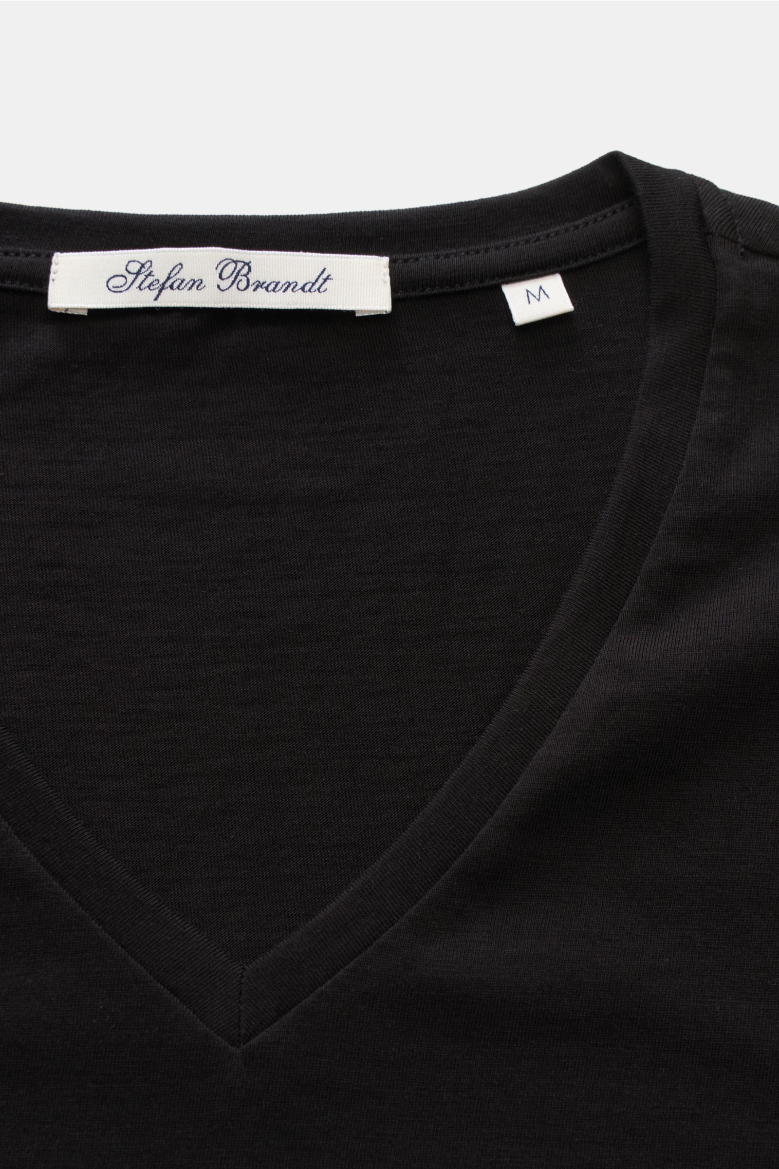 Stefan Brandt V-neck long sleeve 'Artur' black