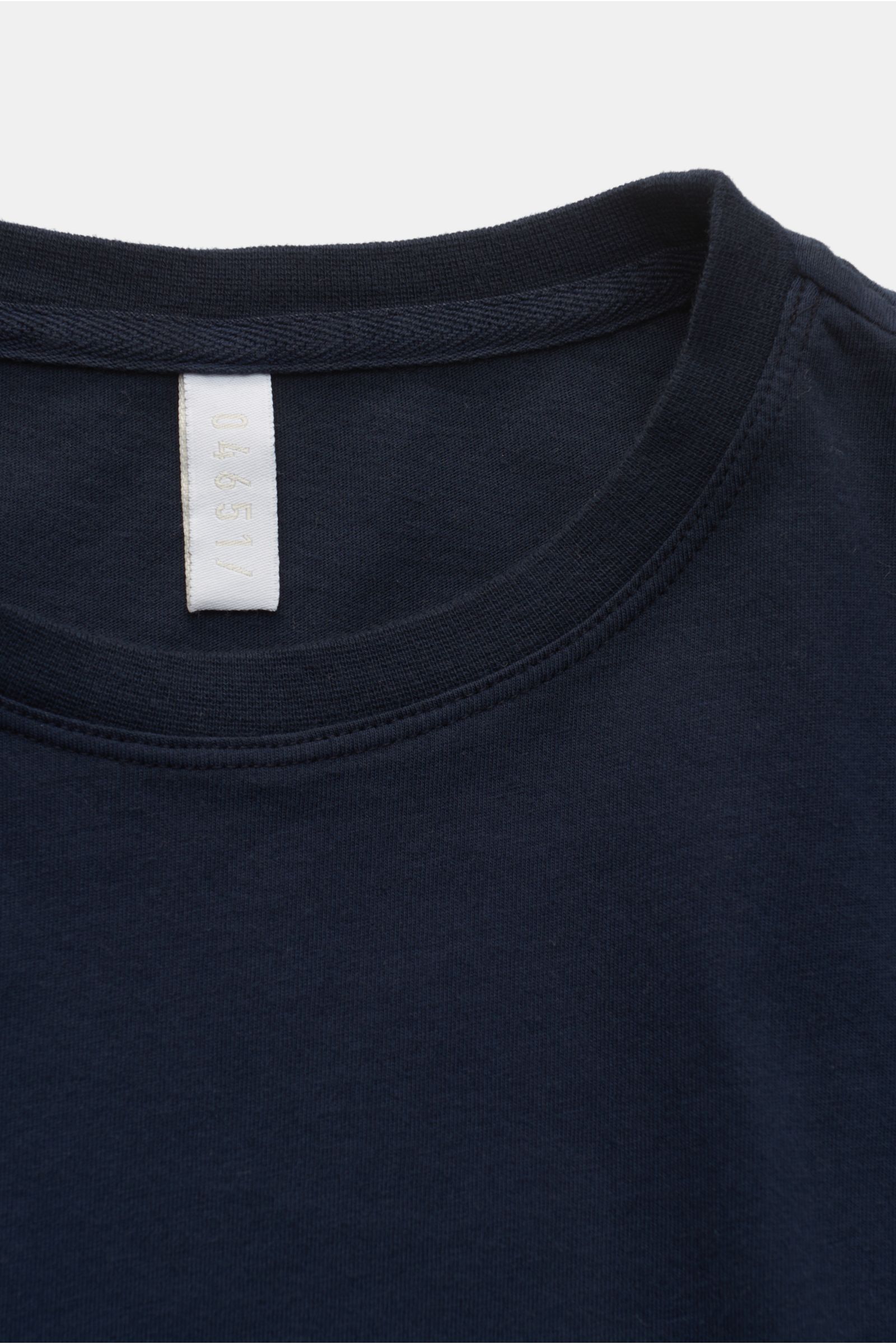 04651/ A trip in a bag Crew neck long sleeve 'Jersey Tee' navy