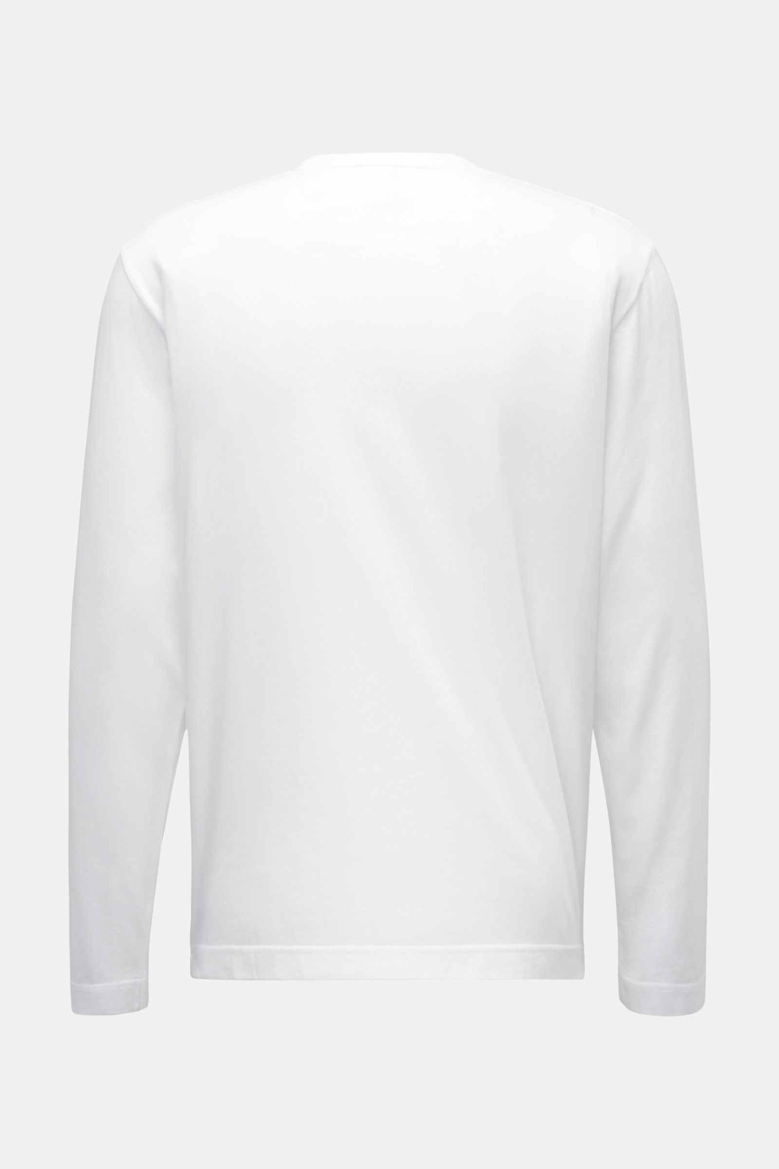04651/ A trip in a bag Rundhals-Longsleeve 'Oyster Jersey Tee' weiß