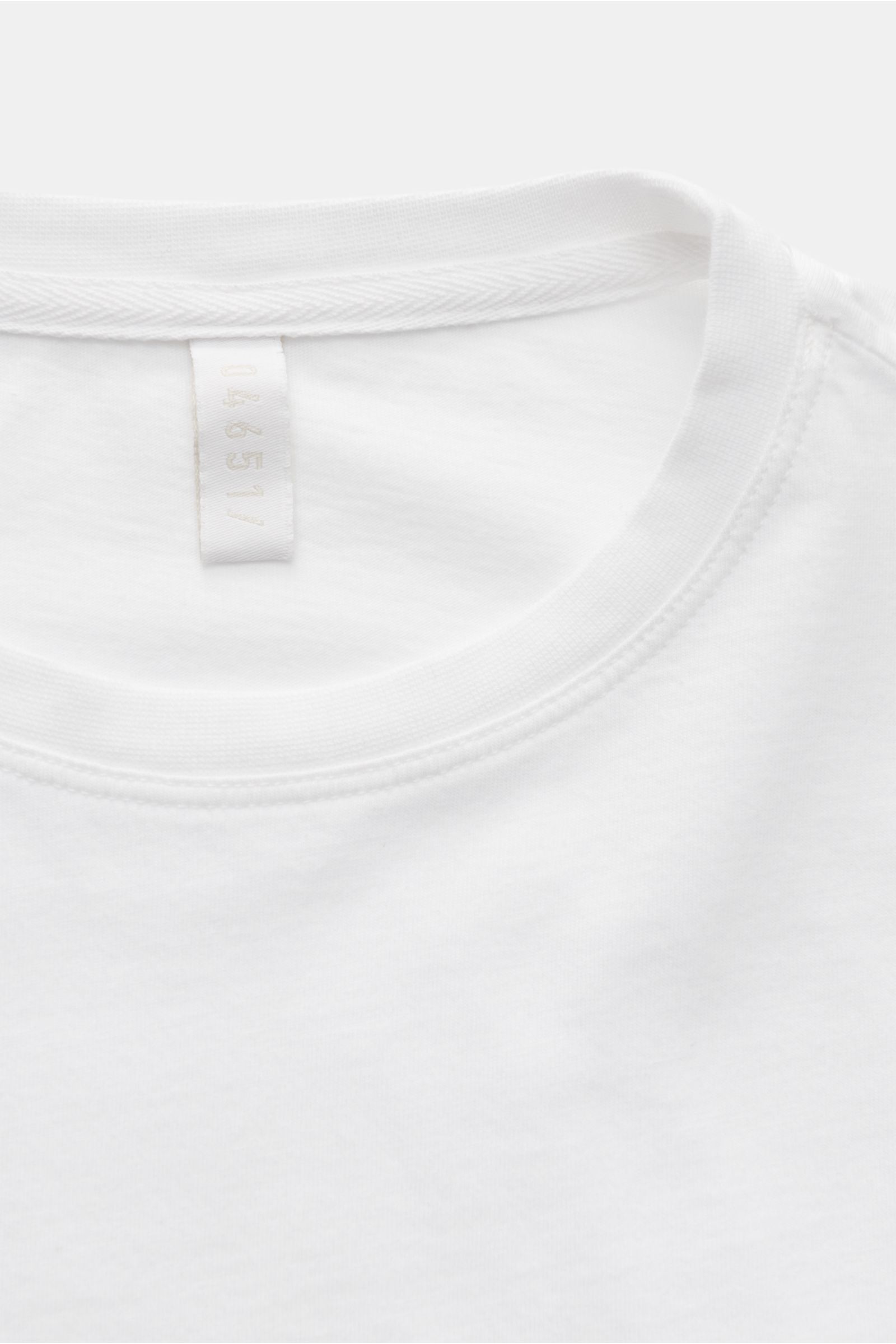 04651/ A trip in a bag Rundhals-Longsleeve 'Oyster Jersey Tee' weiß