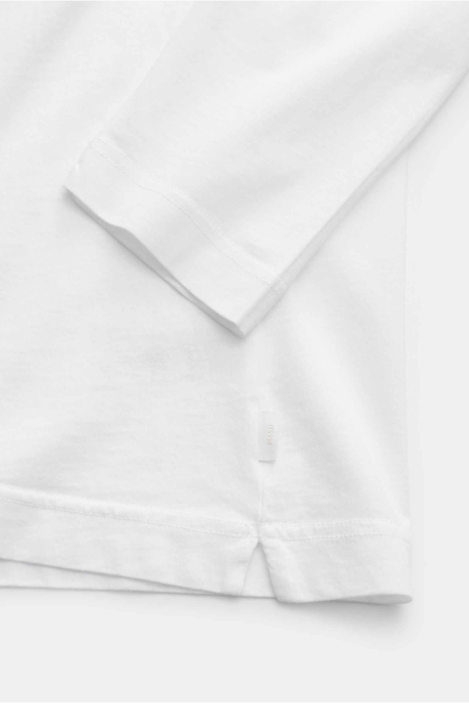 04651/ A trip in a bag Rundhals-Longsleeve 'Oyster Jersey Tee' weiß