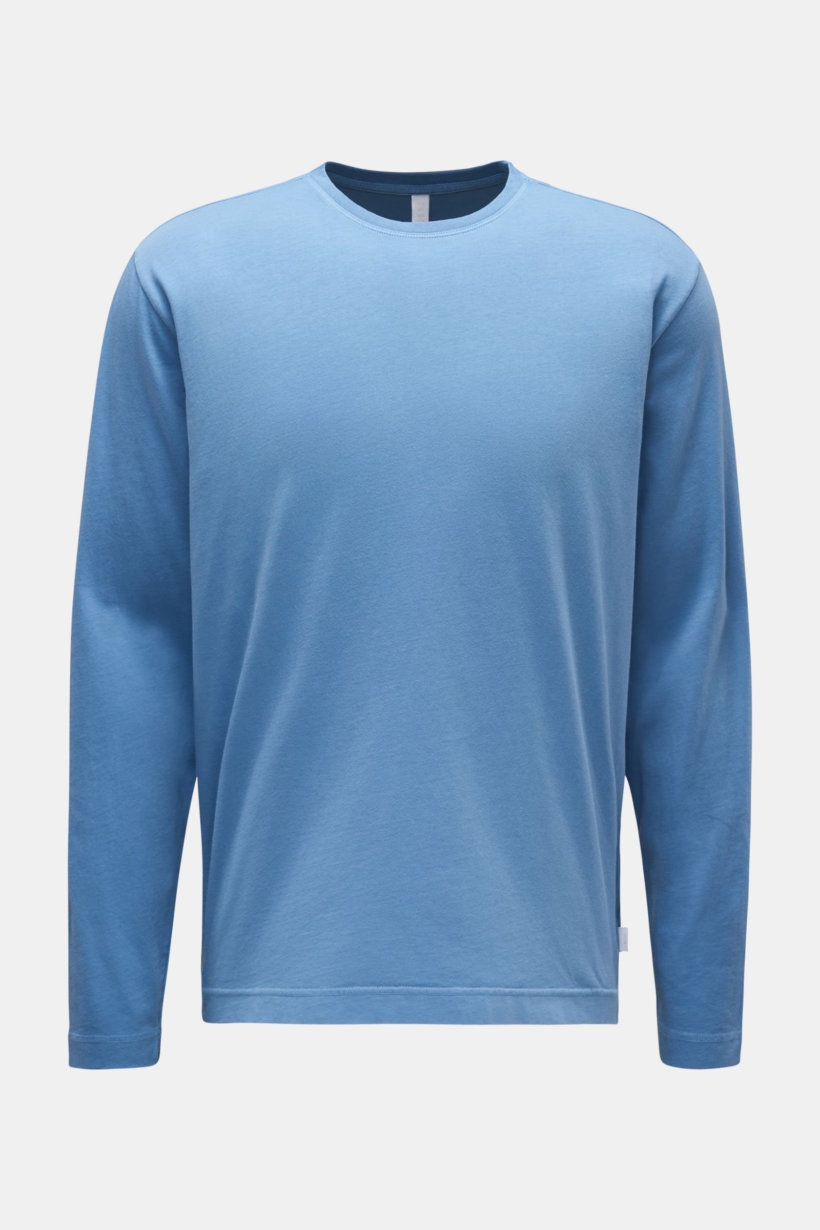 Crew neck long sleeve 'Oyster Jersey Tee' smoky blue