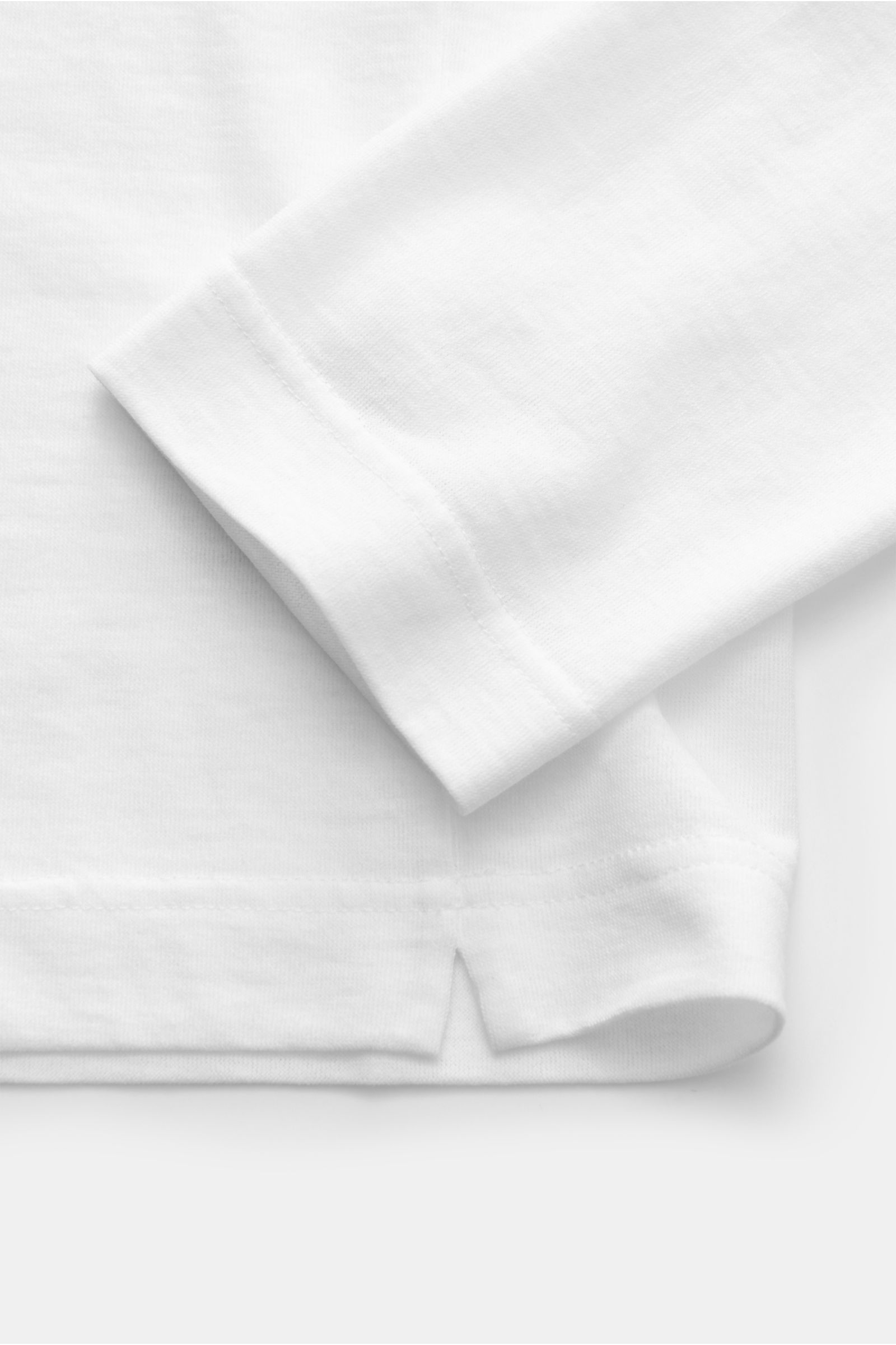 Zanone Rundhals-Longsleeve weiß