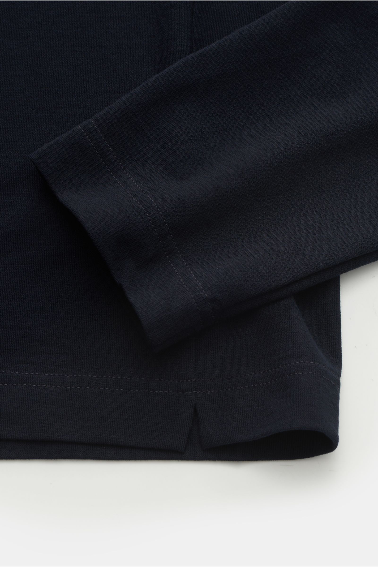 Zanone Rundhals-Longsleeve schwarz