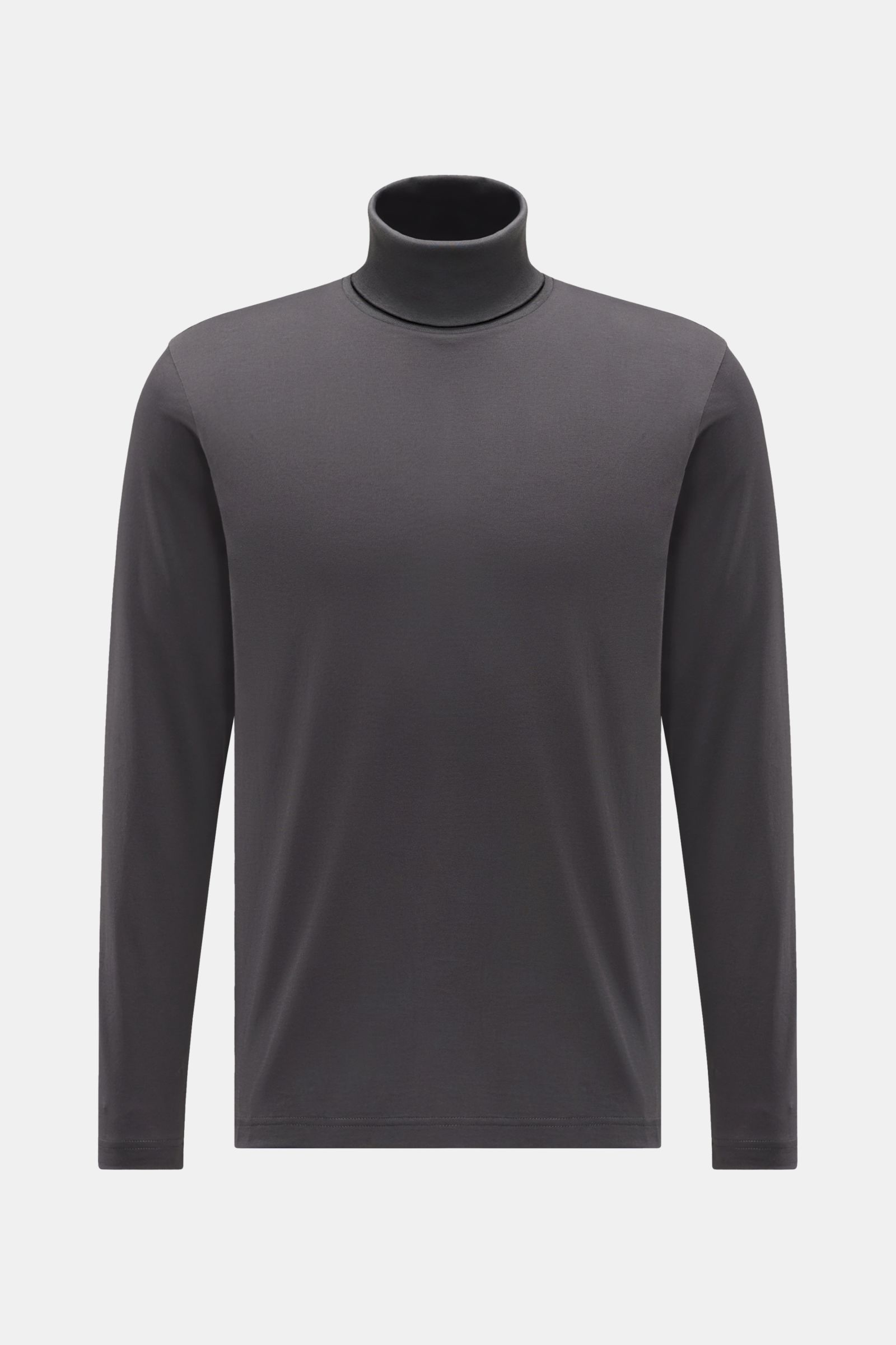 Stefan Brandt Jersey-Rollkragenpullover 'Eli Rolli LA 30' dunkelgrau