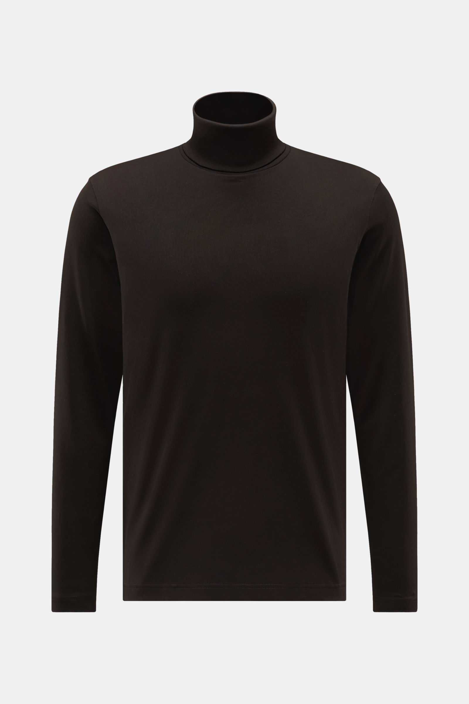 Stefan Brandt Jersey-Rollkragenpullover 'Eli Rolli LA 30' dunkelbraun