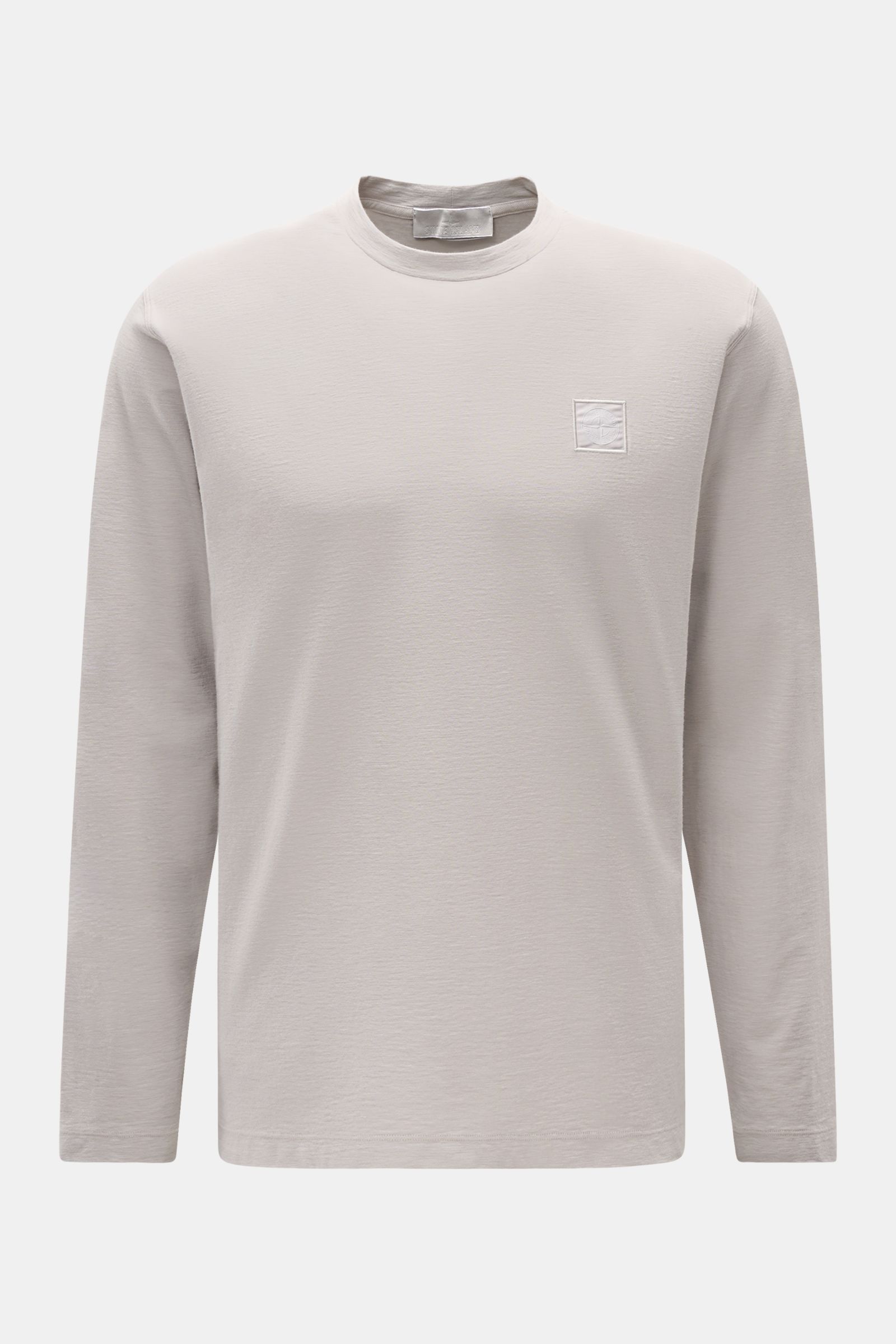 Stone Island Crew neck long sleeve 'Lunga Ghost Piece' light grey