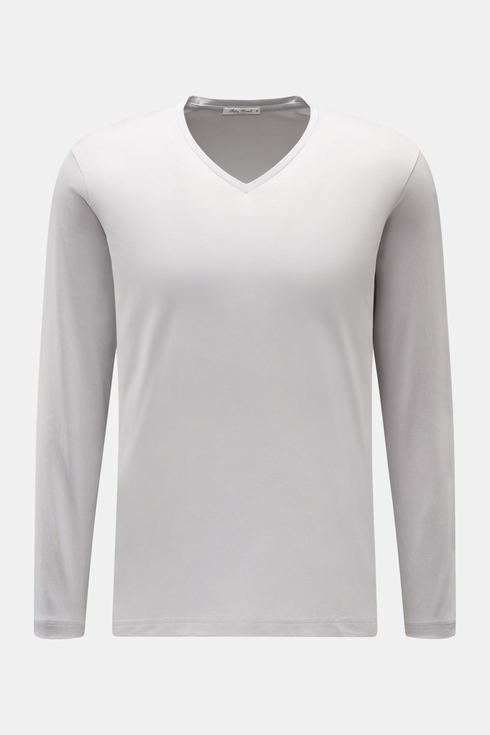 STEFAN BRANDT V-neck long sleeve 'Artur' light grey BRAUN Hamburg - Main Image