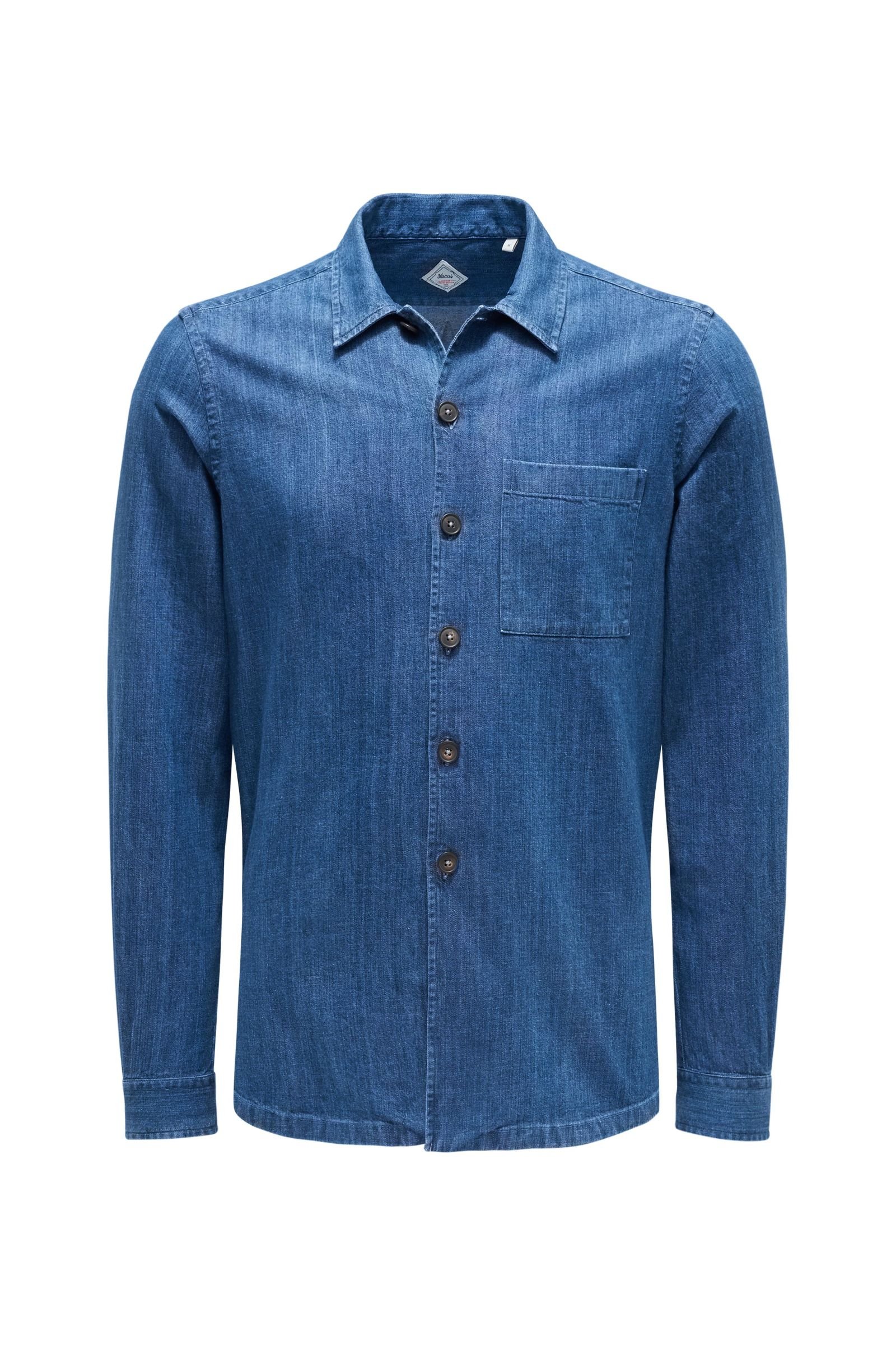 Denim overshirt 'Heritage Limited Edition' grey-blue