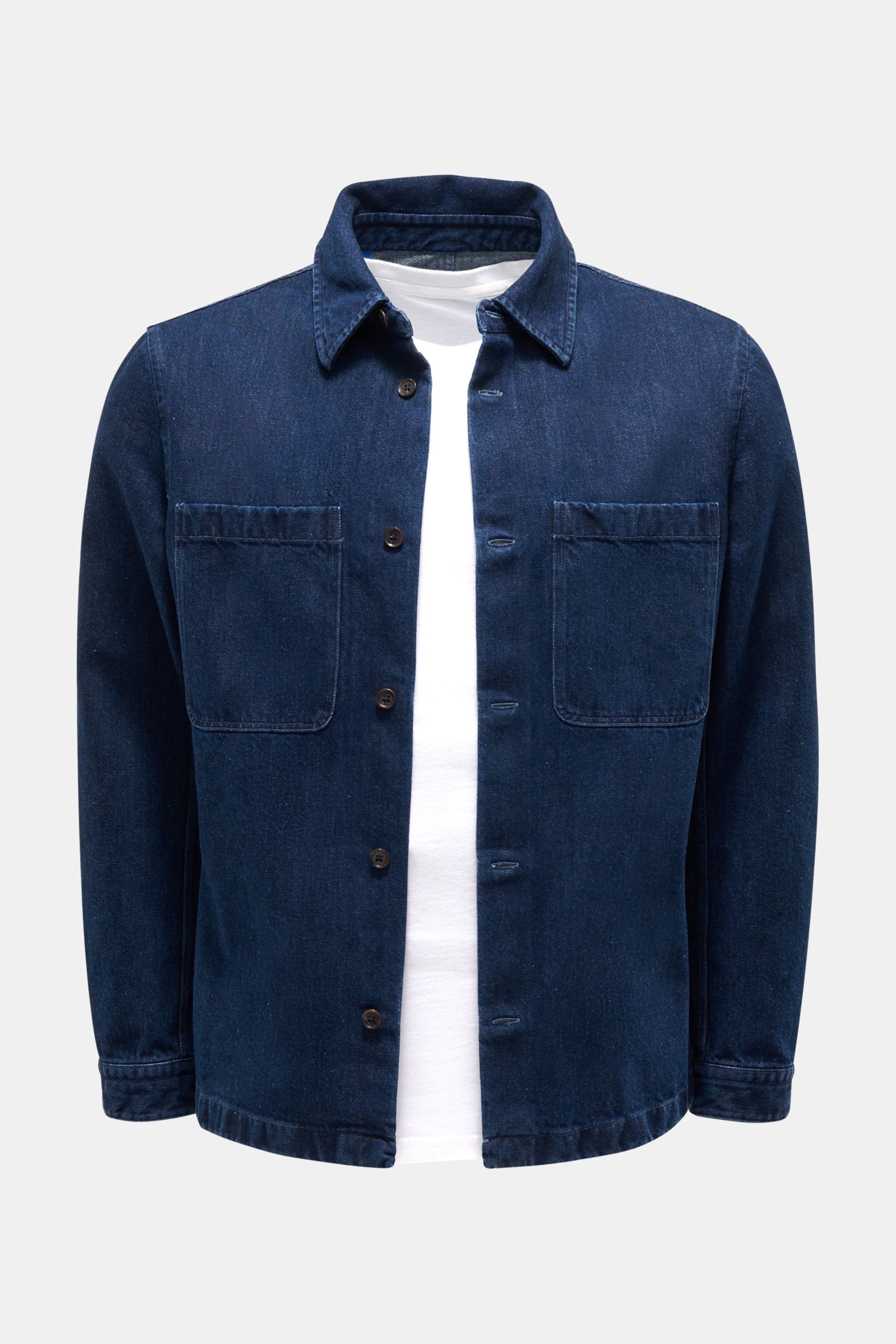 Jeans overshirt 'Worker' navy