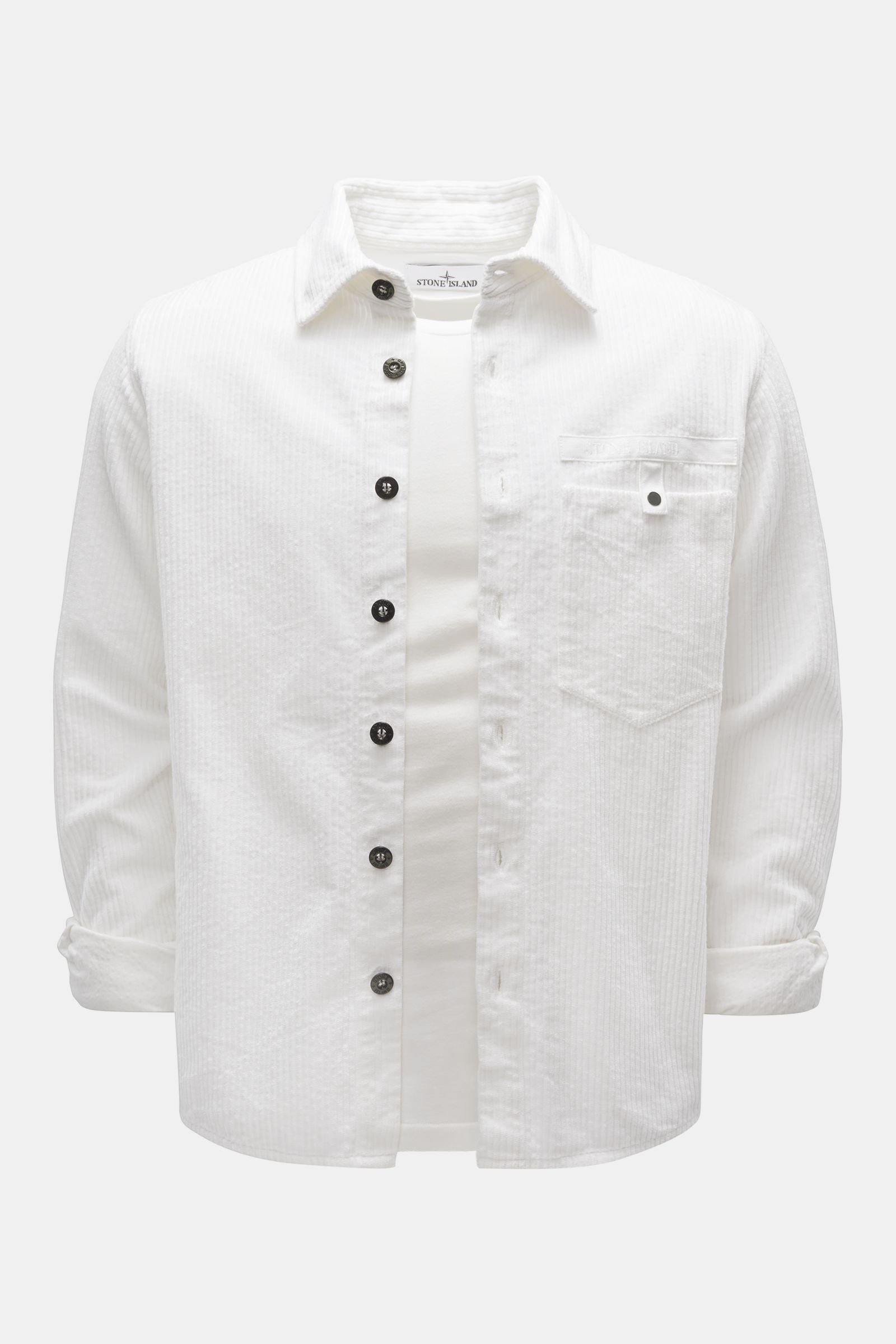 Corduroy overshirt white
