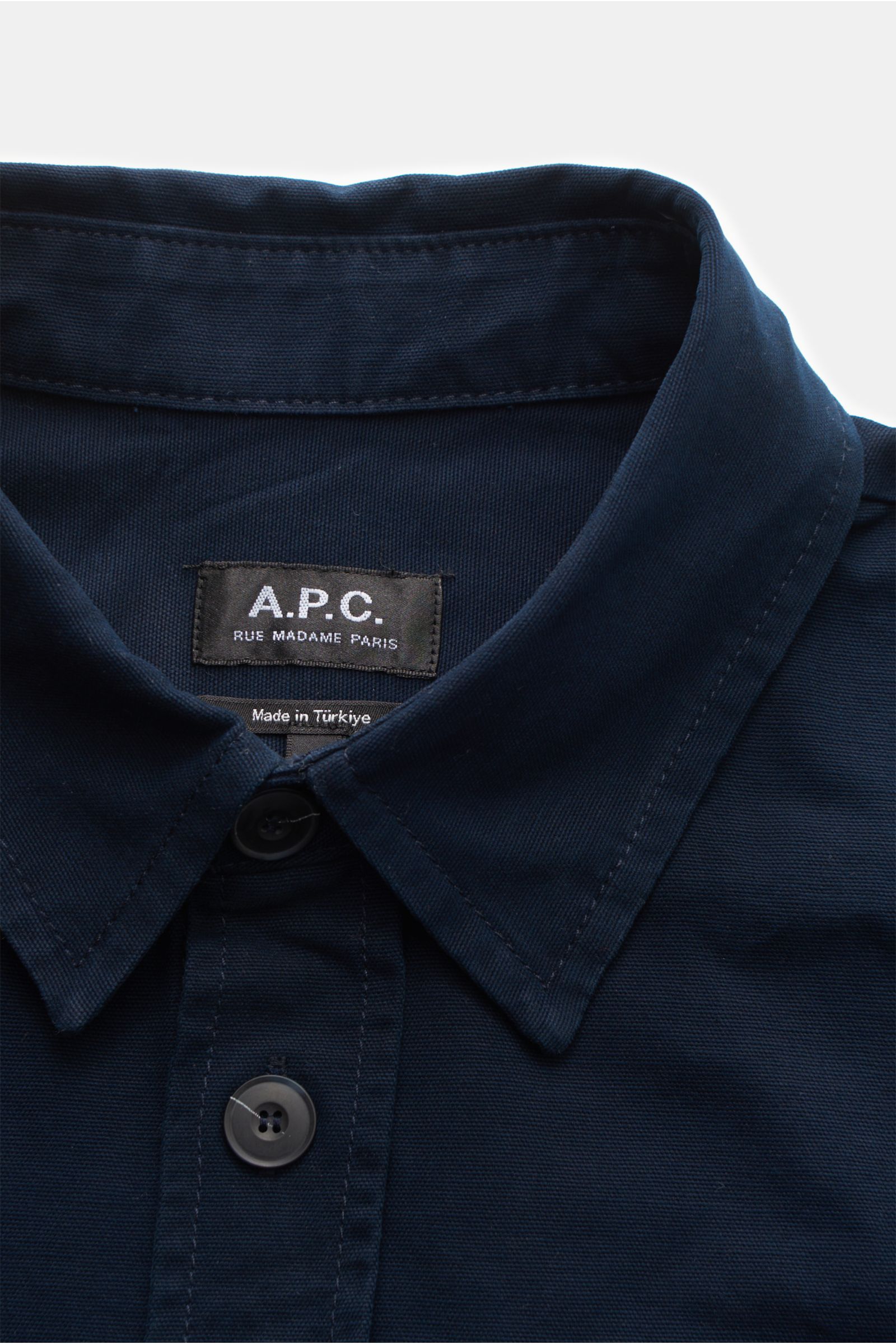 A.P.C. Overshirt 'Graham' navy | BRAUN Hamburg