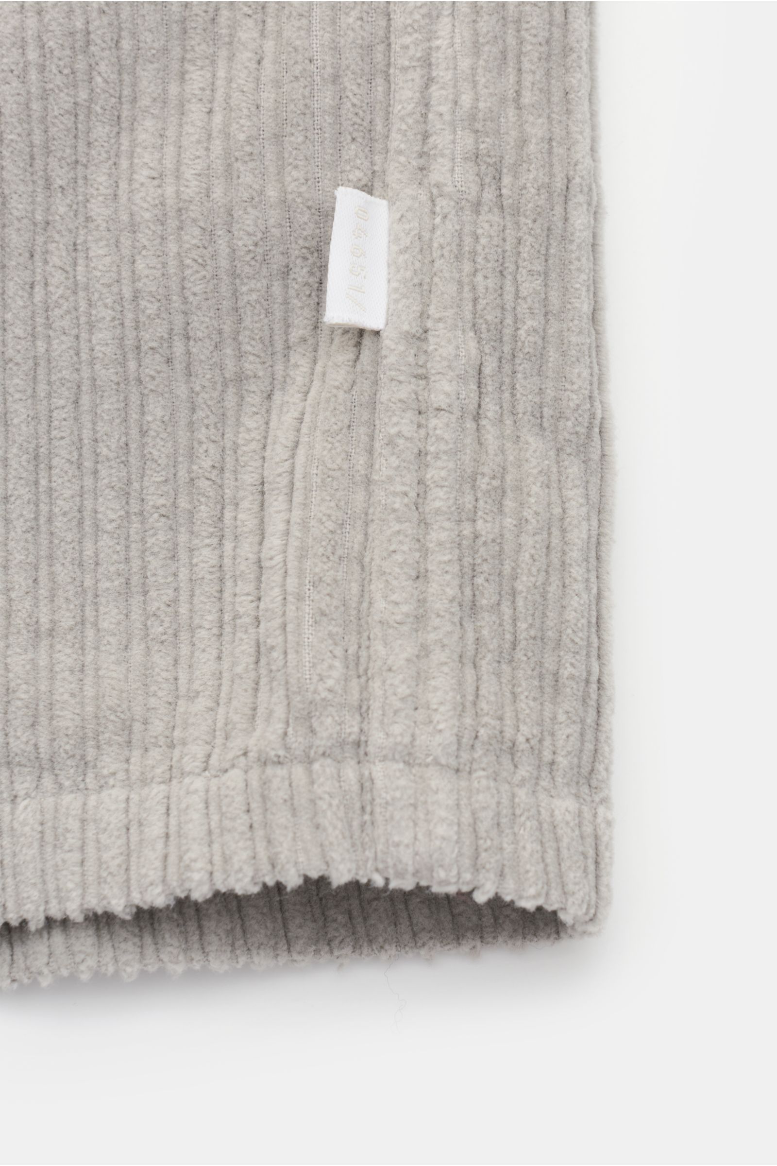 04651/ A trip in a bag Cord-Overshirt 'Oyster' hellgrau