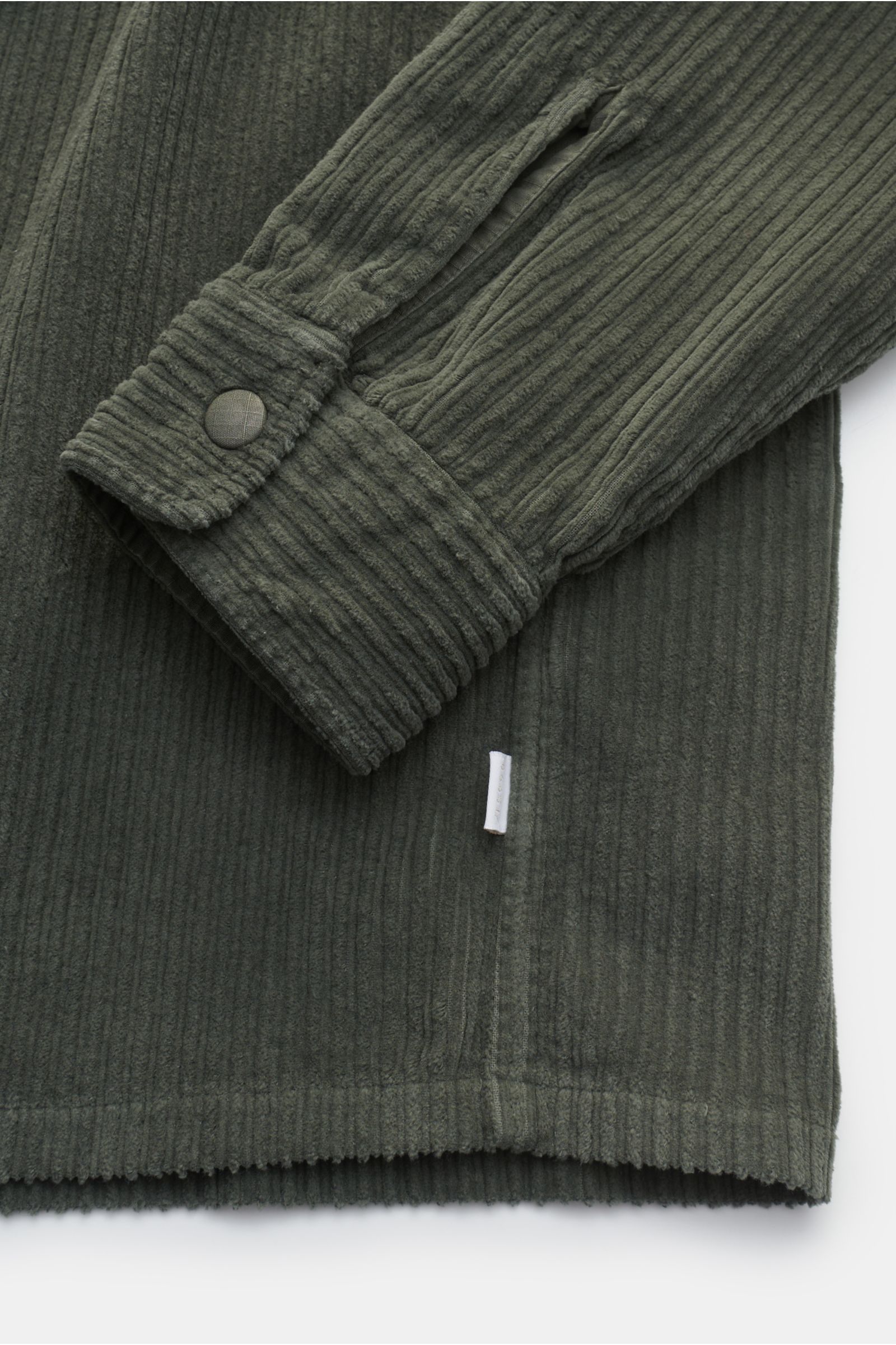 04651/ A trip in a bag Cord-Overshirt 'Oyster' oliv