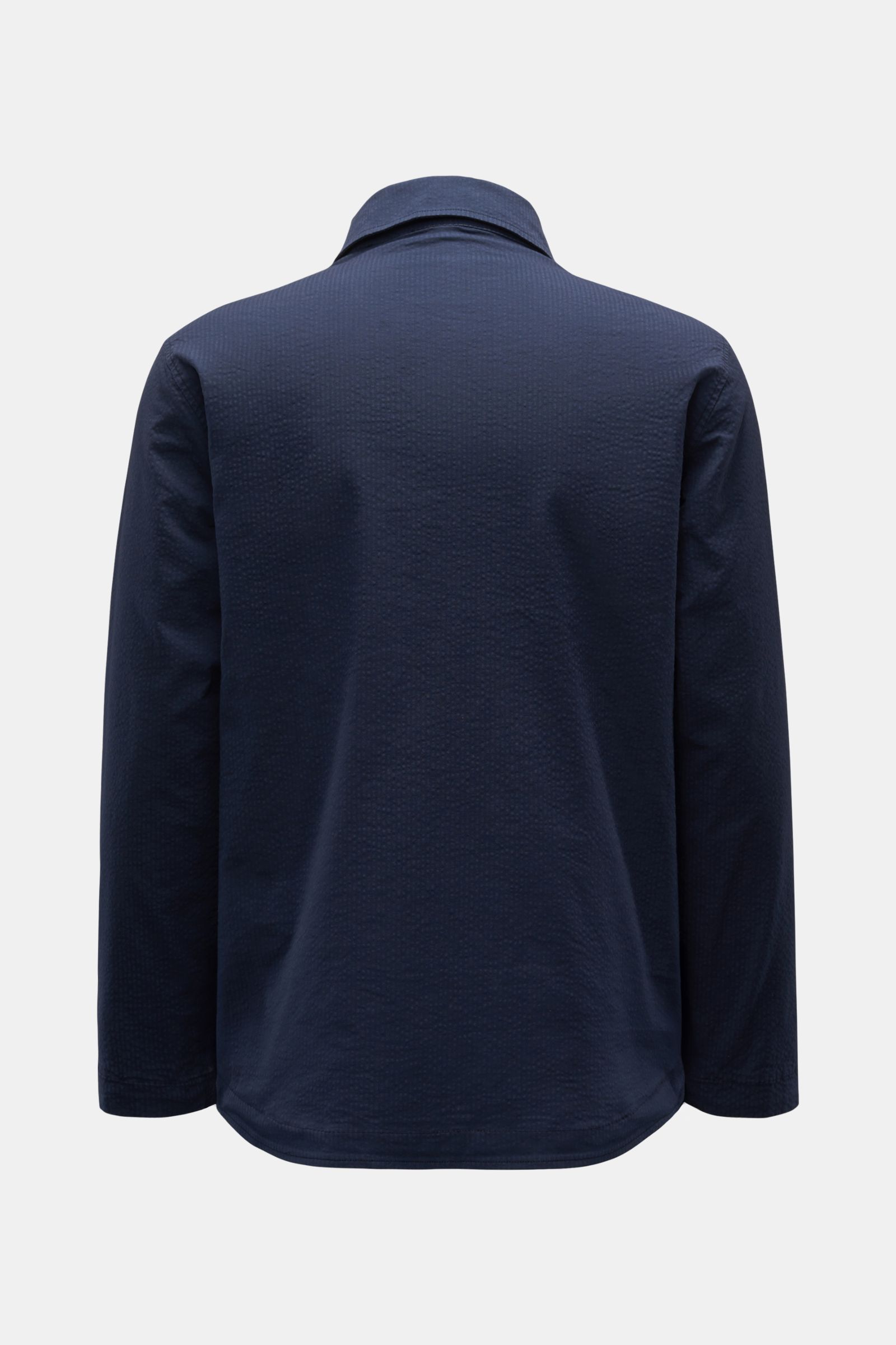 04651/ A trip in a bag Seersucker-Overshirt navy