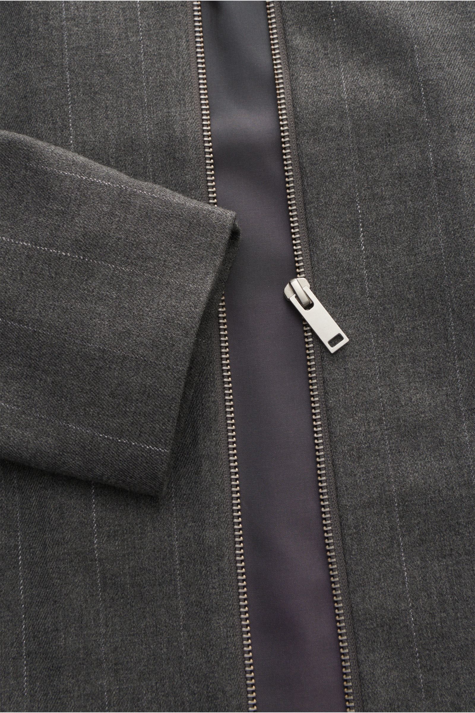 Kiefermann Overshirt 'Cosmoso' grau gestreift Kiefermann Overshirt 'Cosmoso' grau gestreift