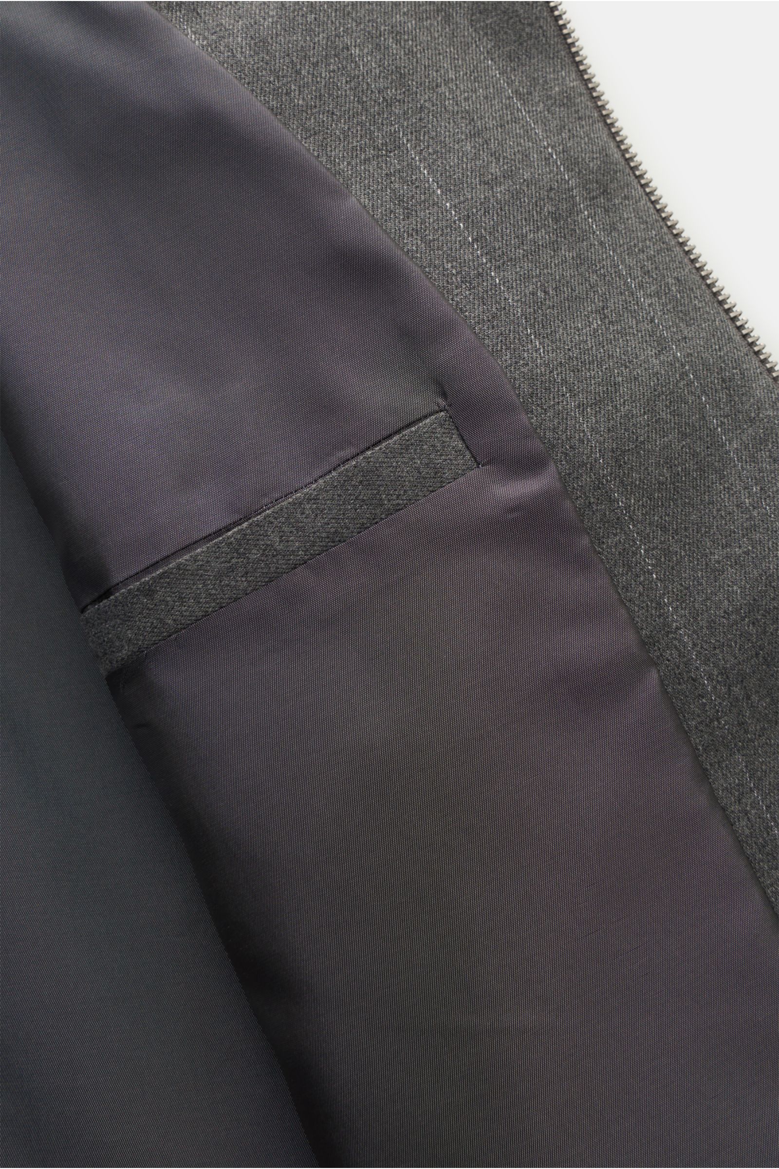 Kiefermann Overshirt 'Cosmoso' grau gestreift Kiefermann Overshirt 'Cosmoso' grau gestreift