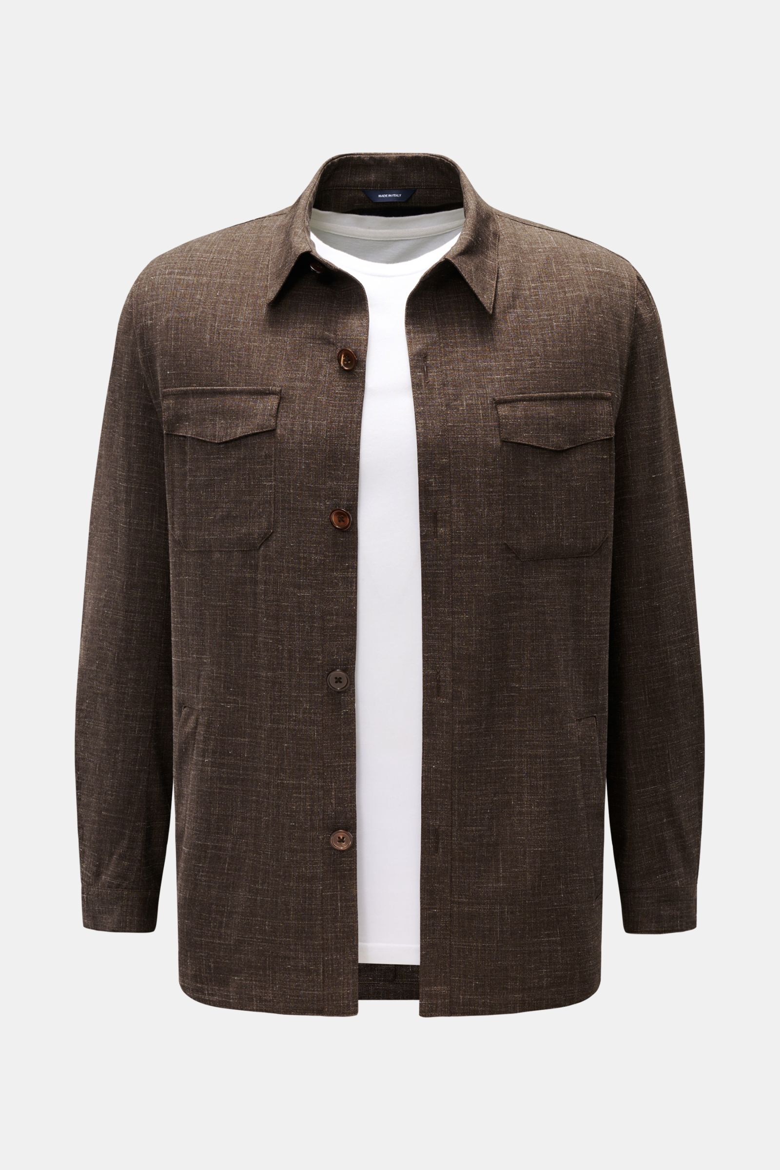 Tombolini Overshirt braun meliert