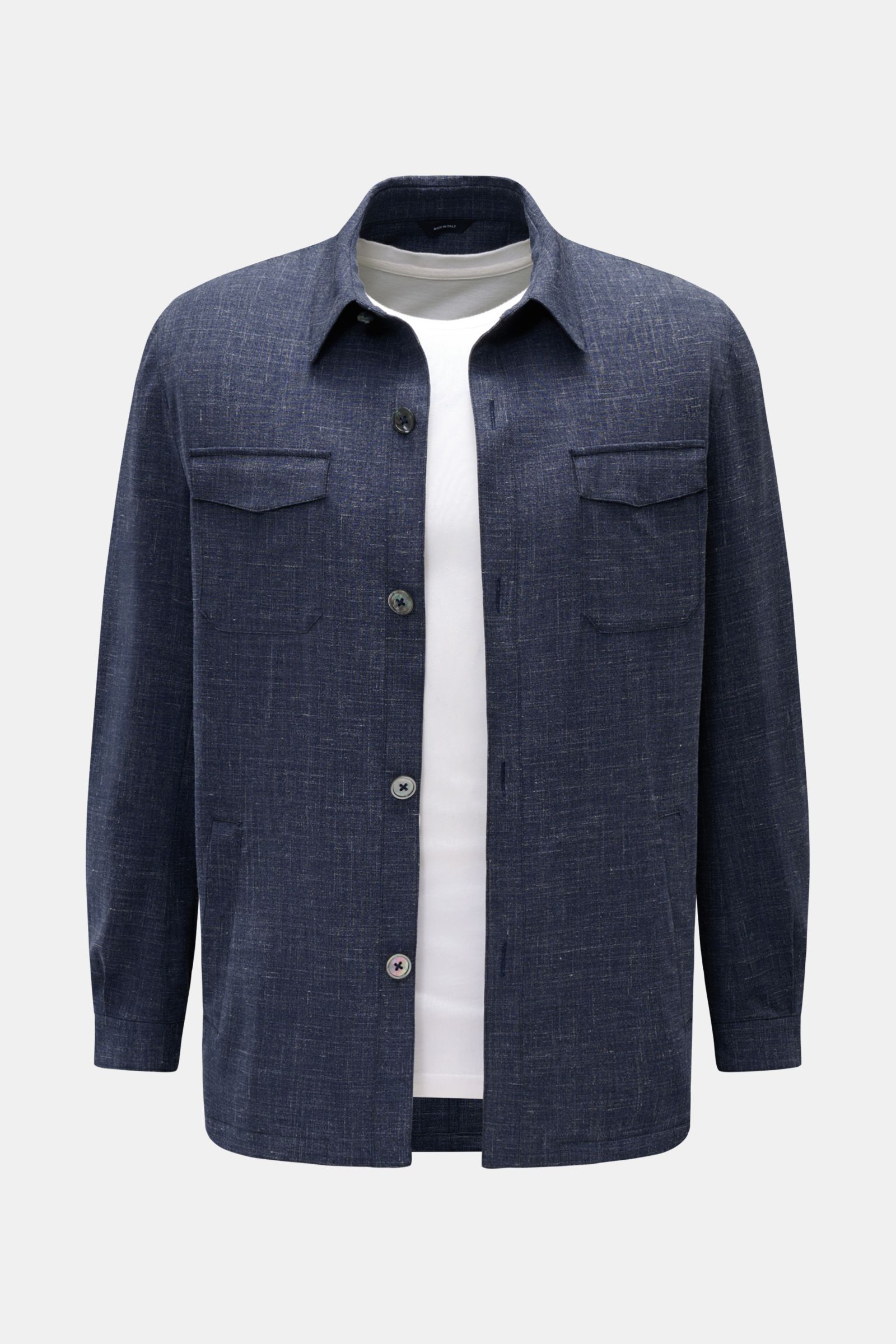Tombolini Overshirt grey-blue mottled