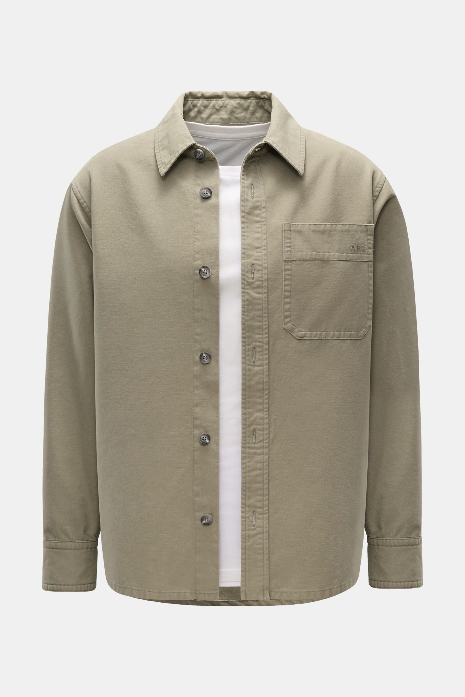 A.P.C. Overshirt 'Surchemis' graugrün